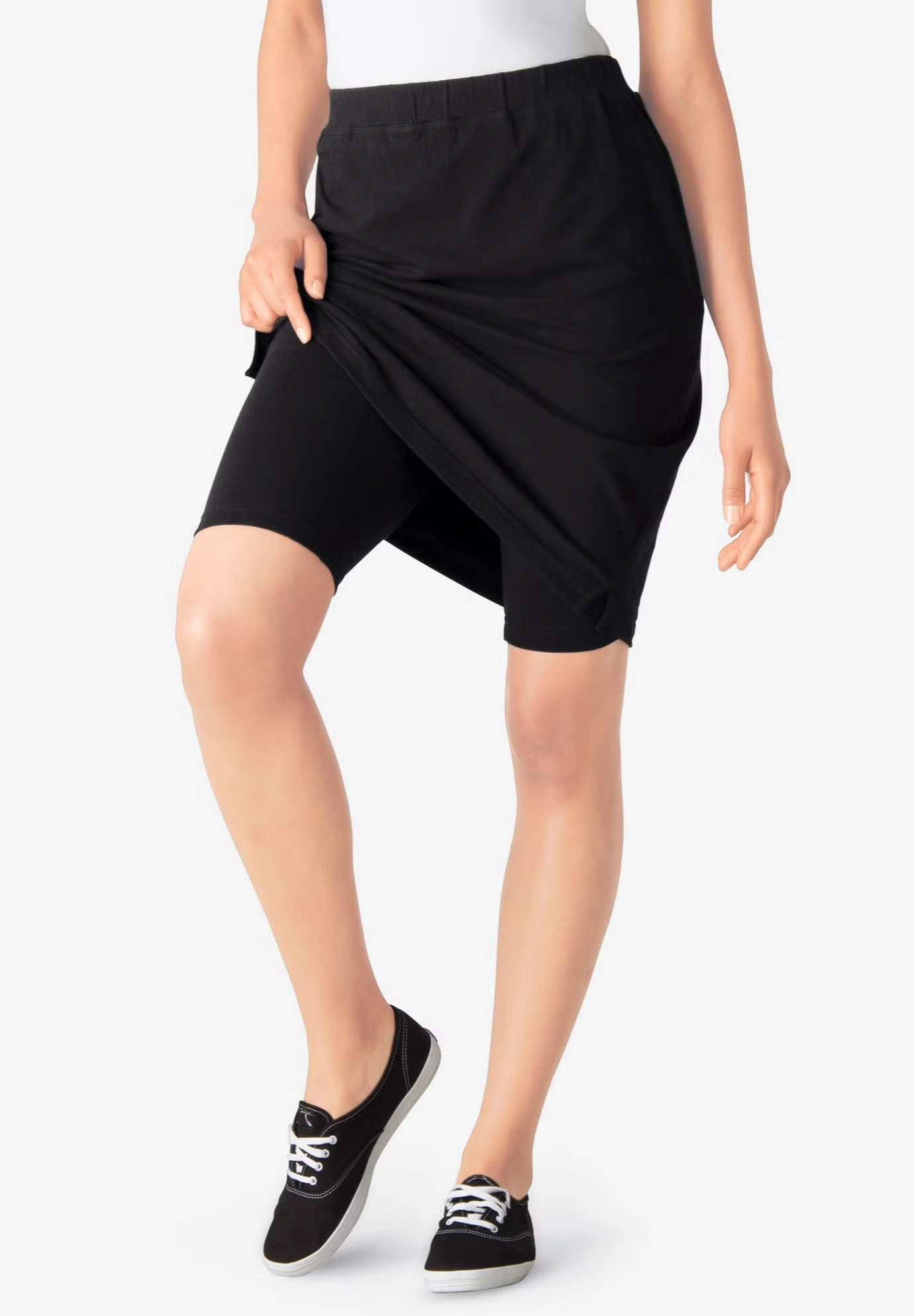 Stretch Cotton Skort