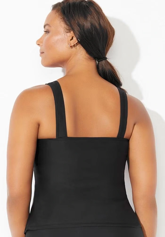 Chlorine Resistant Classic Scoop Neck Tankini Top