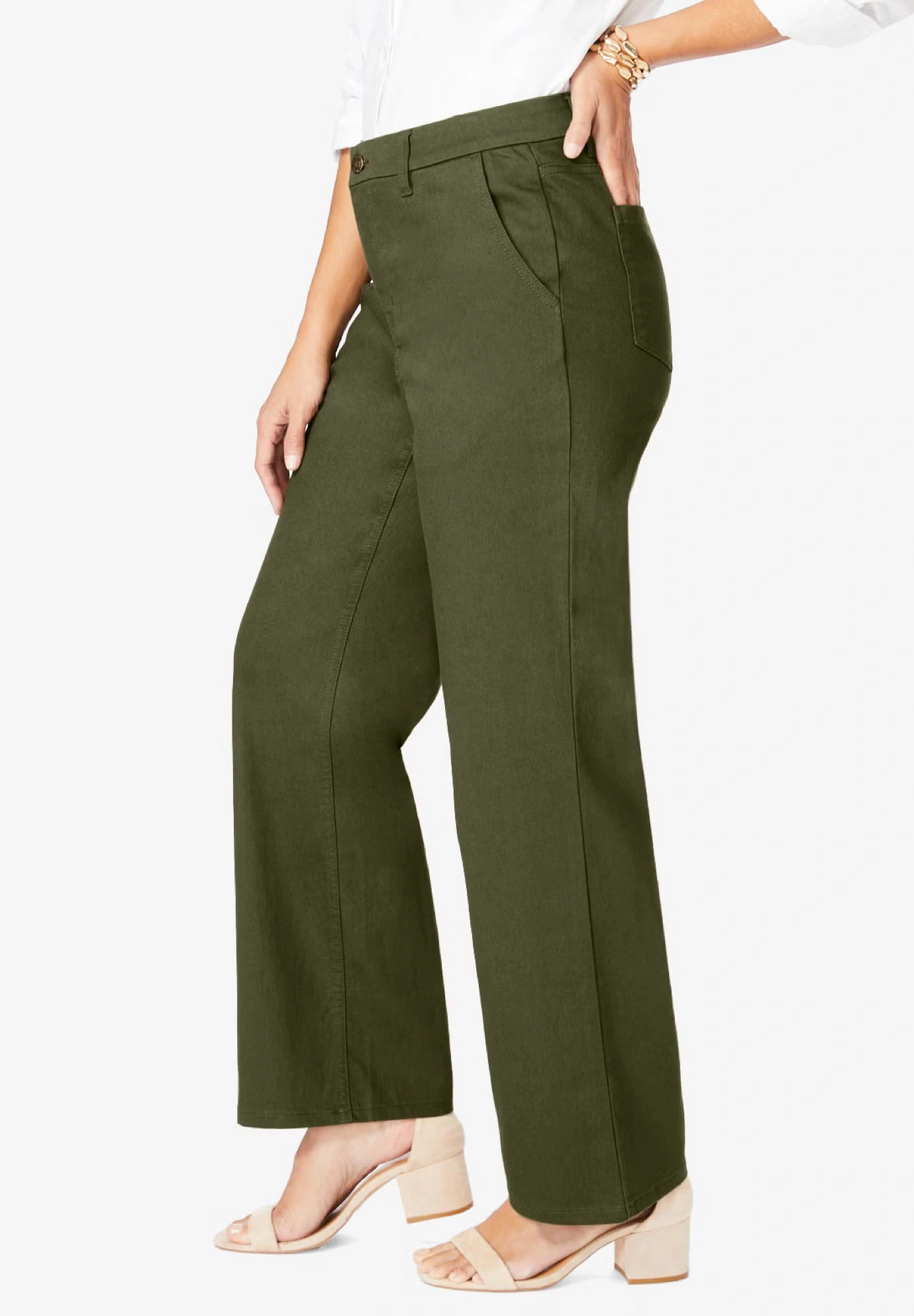 True Fit Stretch Denim Wide Leg Jean 3 True Fit Stretch Denim Wide Leg Jean