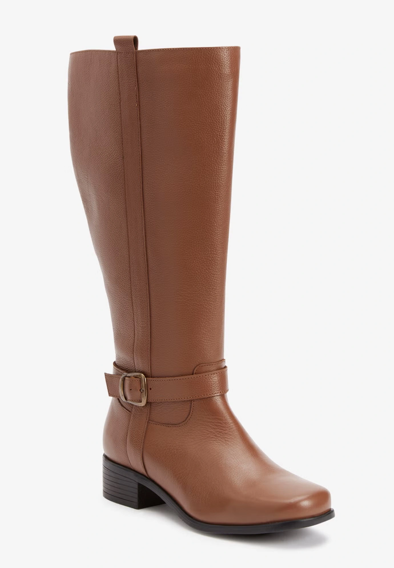 The Donna Tall Wide Calf Leather Boot By Comfortview