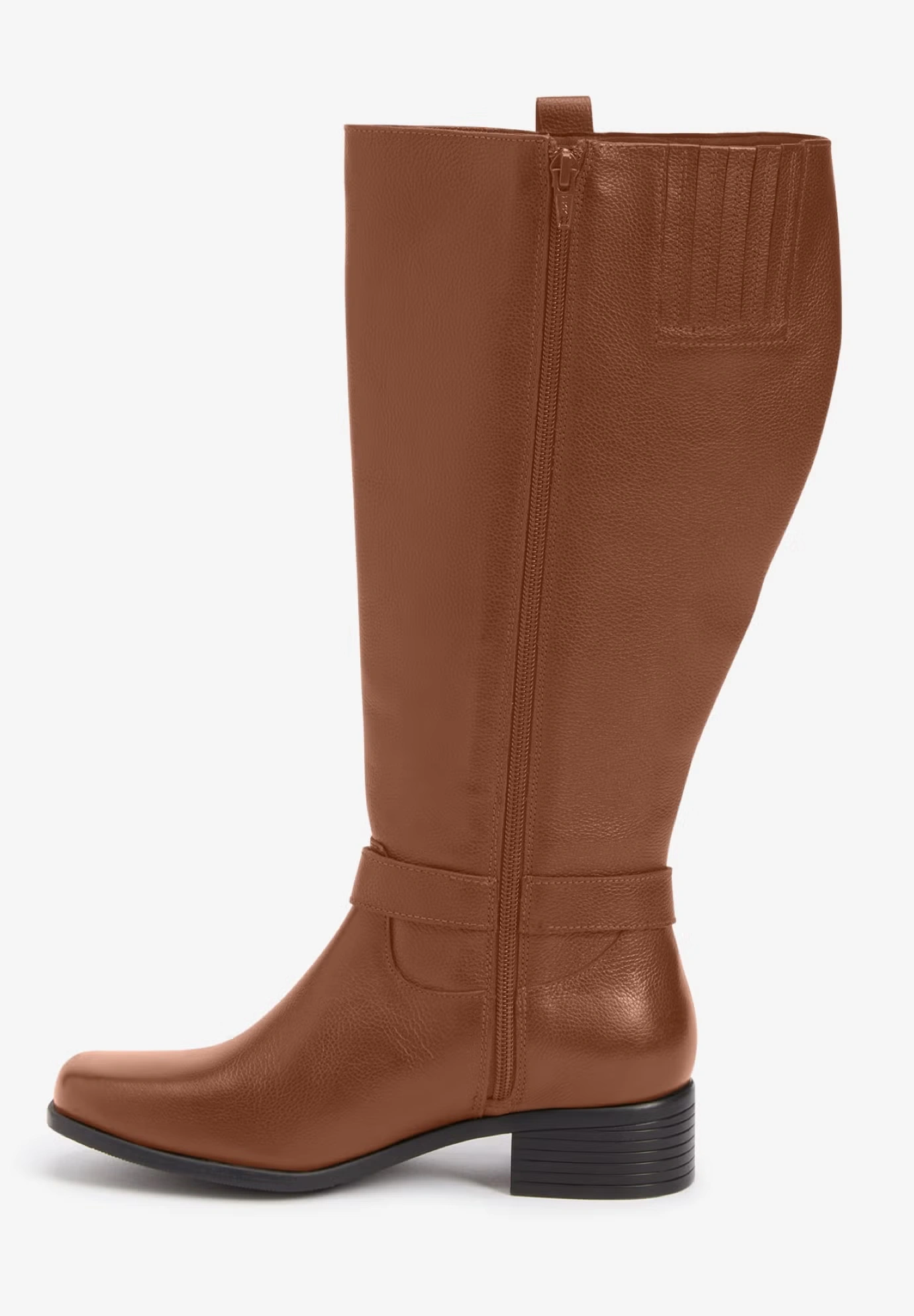 The Donna Tall Wide Calf Leather Boot By Comfortview
