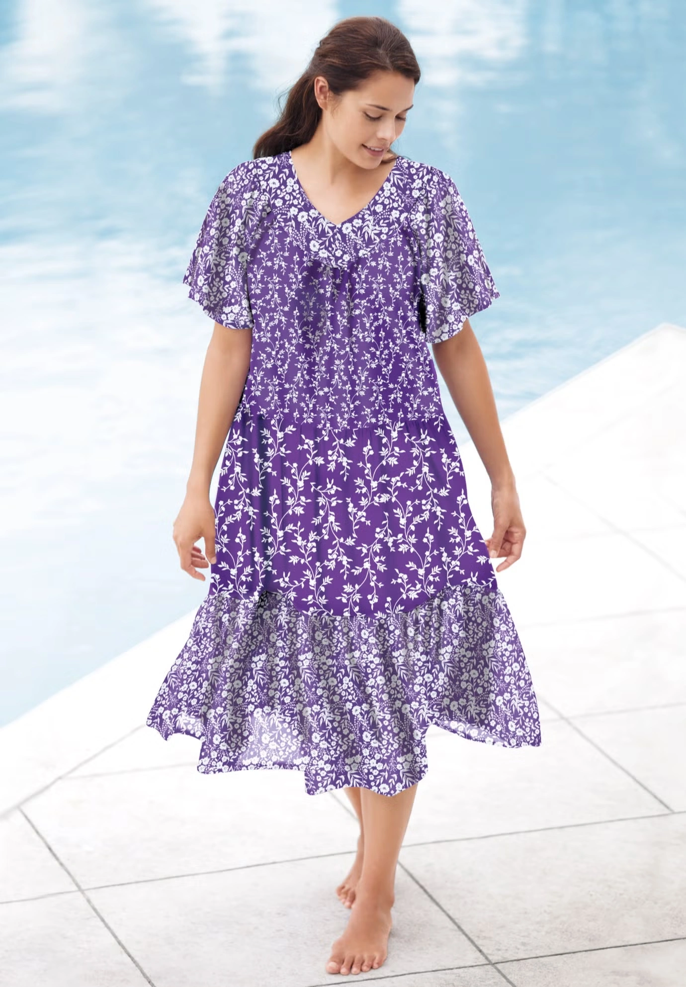 Tiered Print Lounger