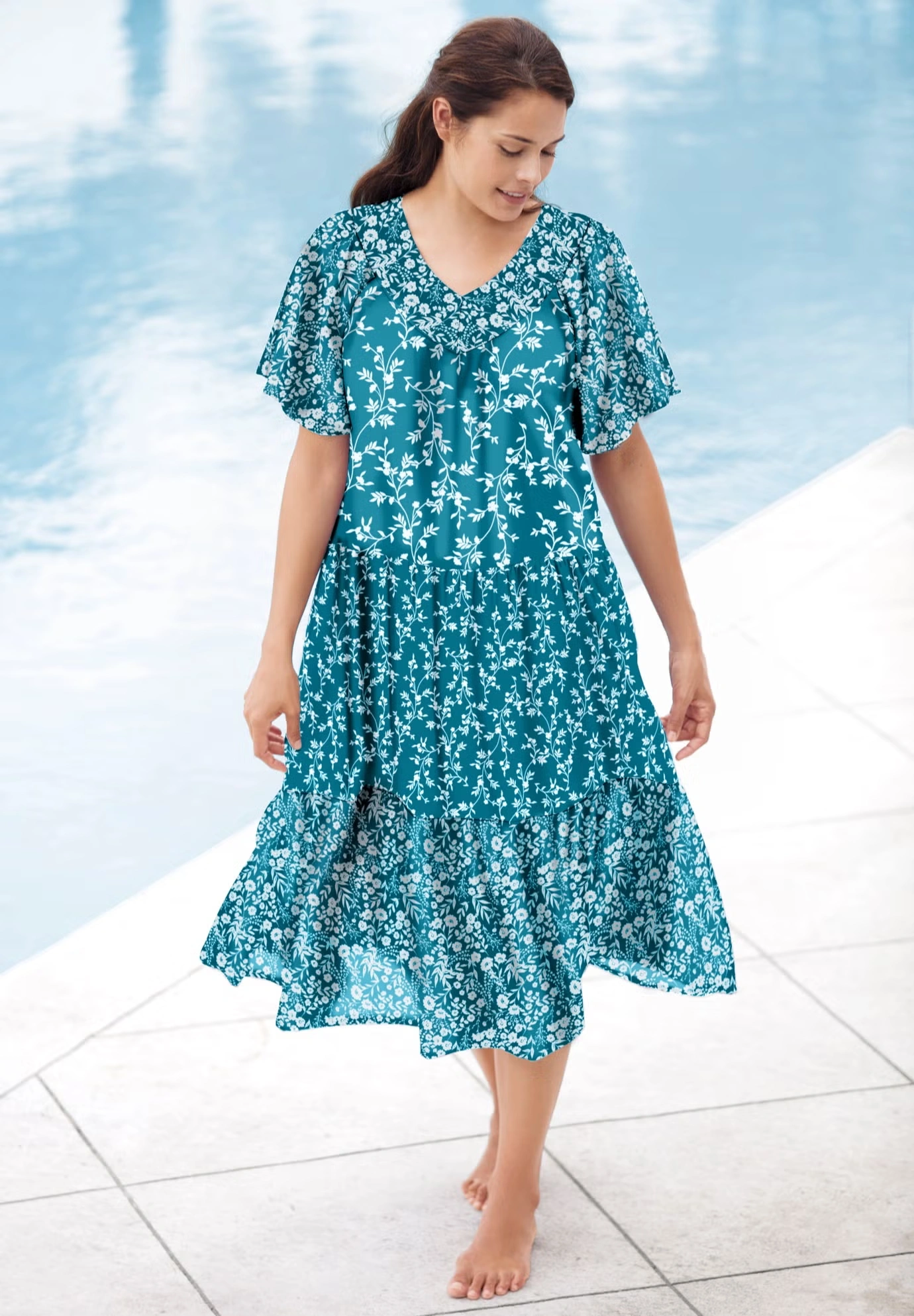 Tiered Print Lounger 7 Tiered Print Lounger