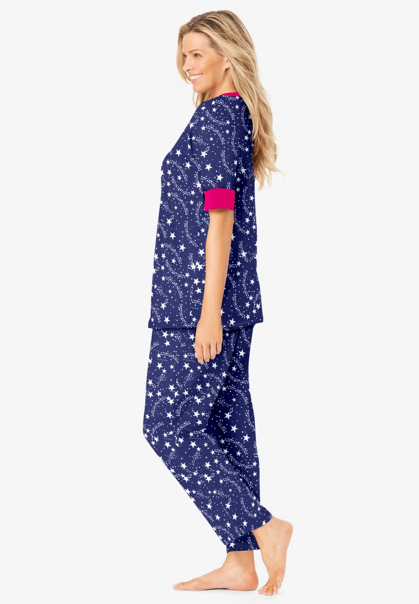 Printed Henley PJ Set