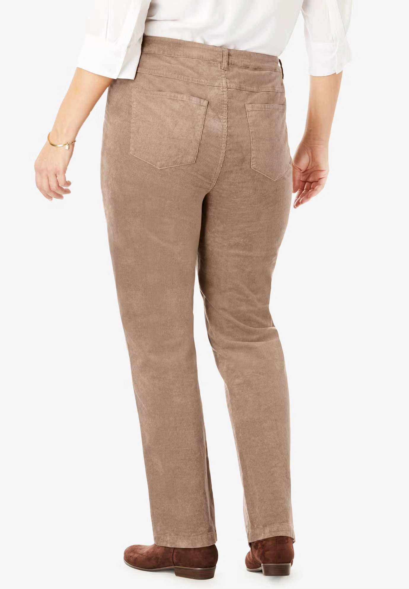 Corduroy Straight Leg Stretch Pant