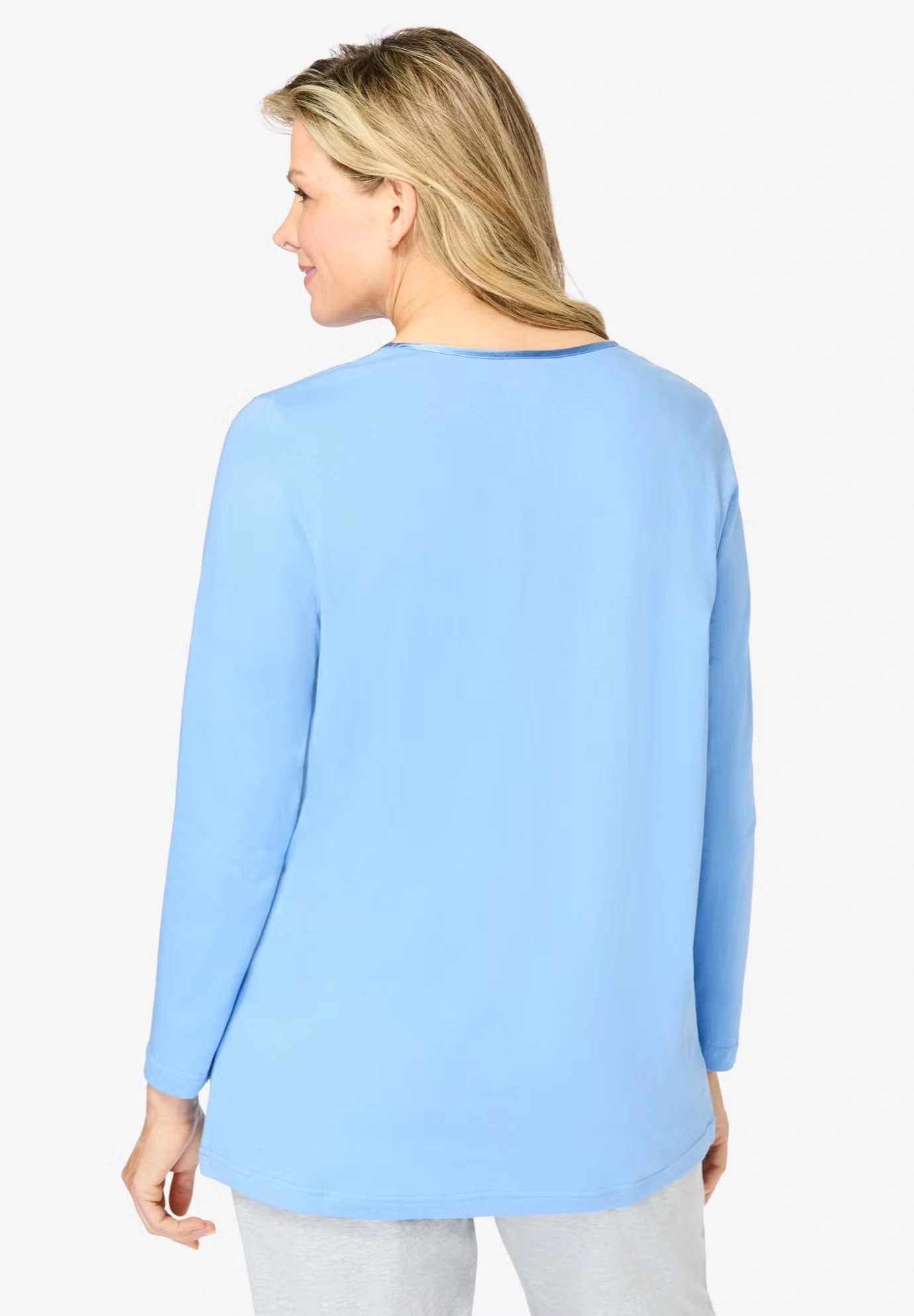 Satin Trim Sleep Tee