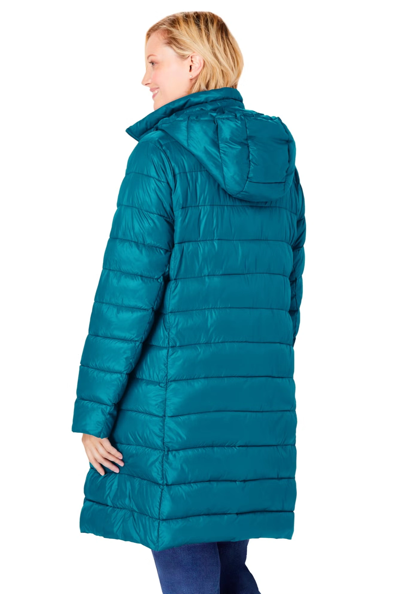 Long Packable Puffer Jacket