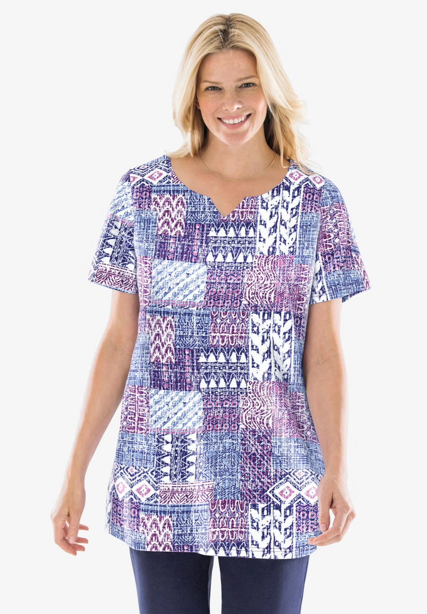 7-Day Notch-Neck Tunic 6 7-Day Notch-Neck Tunic