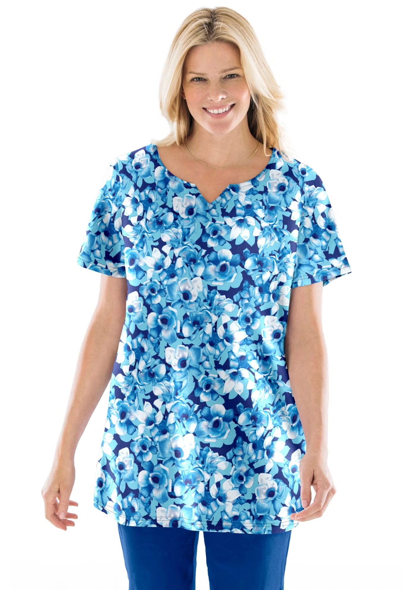 7-Day Notch-Neck Tunic 7 7-Day Notch-Neck Tunic