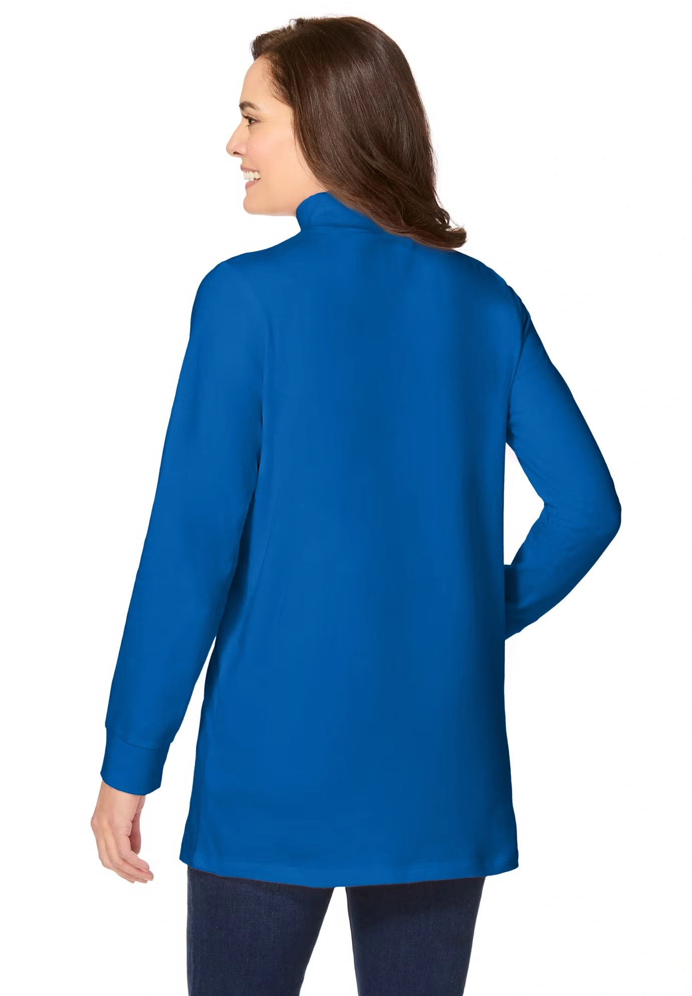 Perfect Long-Sleeve Mockneck Tee