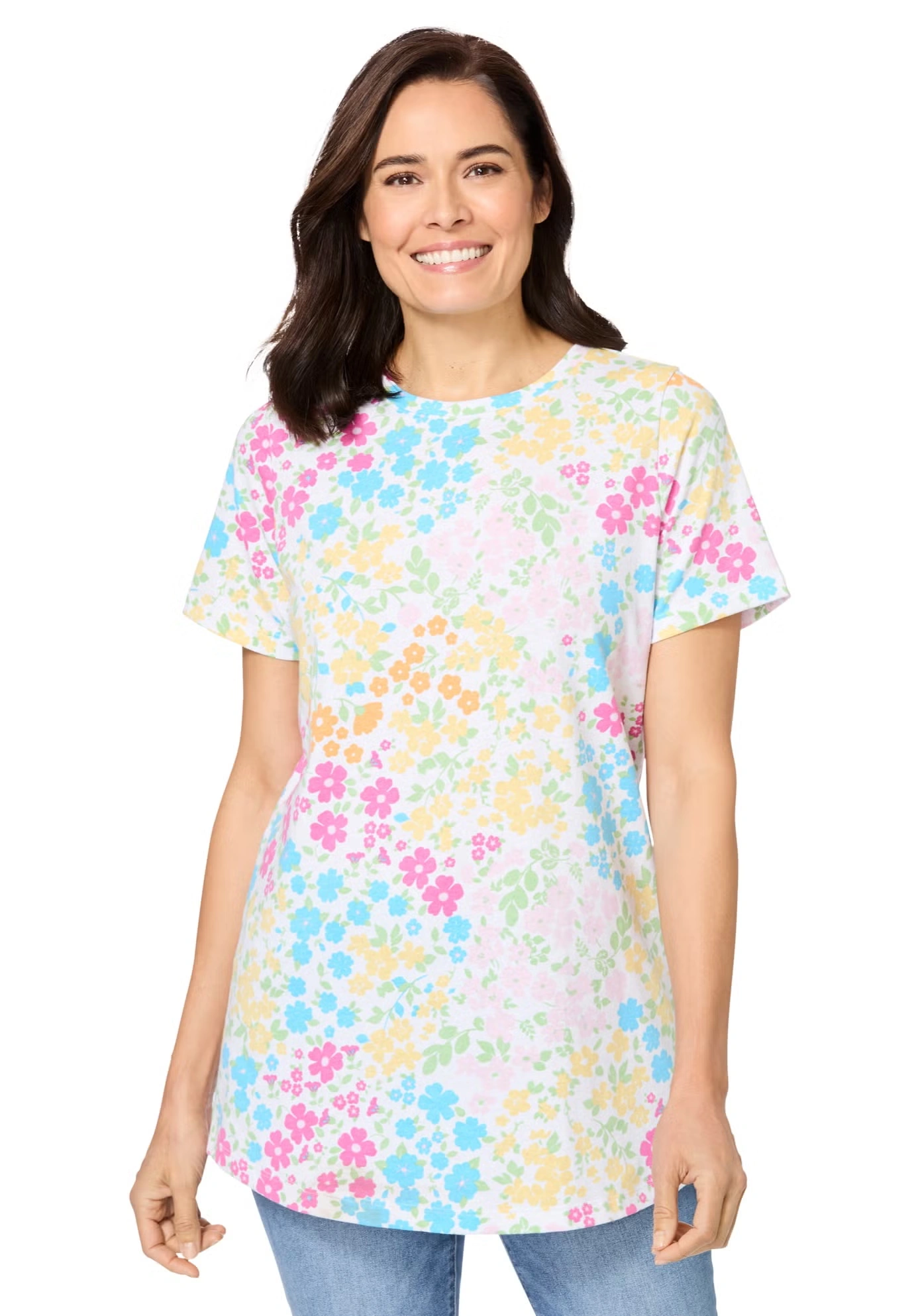 Perfect Short-Sleeve Crewneck Tee