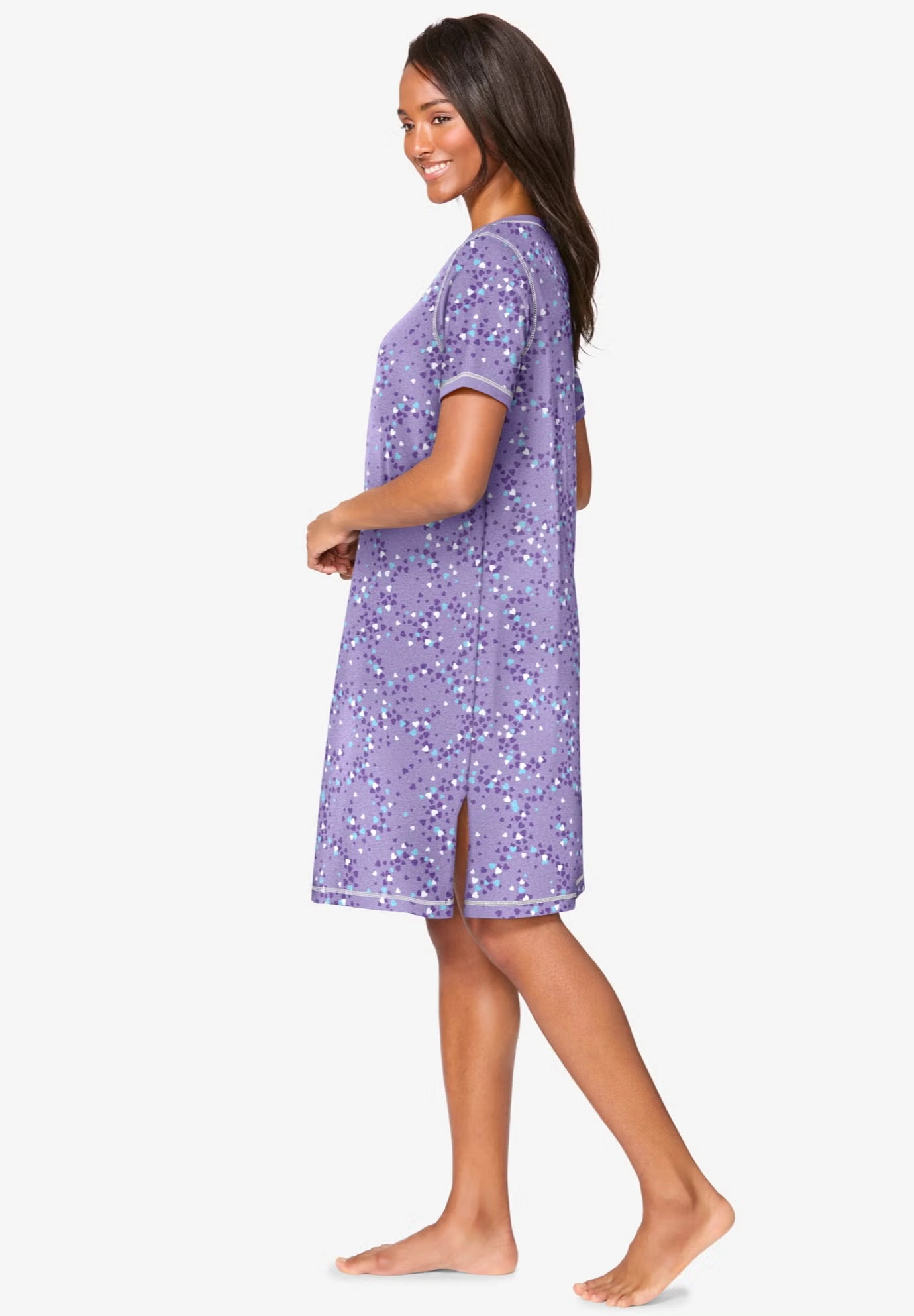 Short Henley Sleepshirt 3 Short Henley Sleepshirt