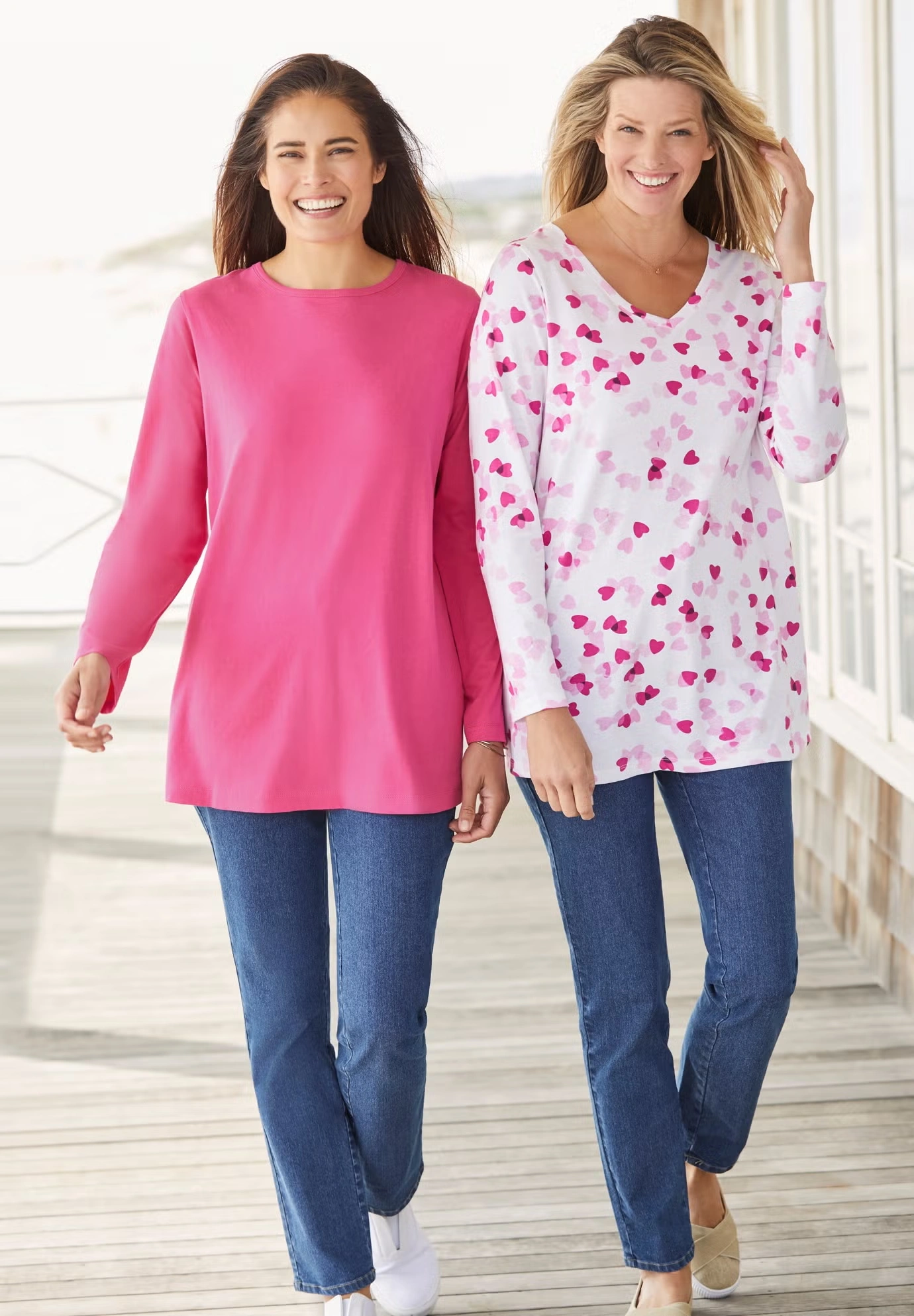 Perfect Long-Sleeve Crewneck Tee