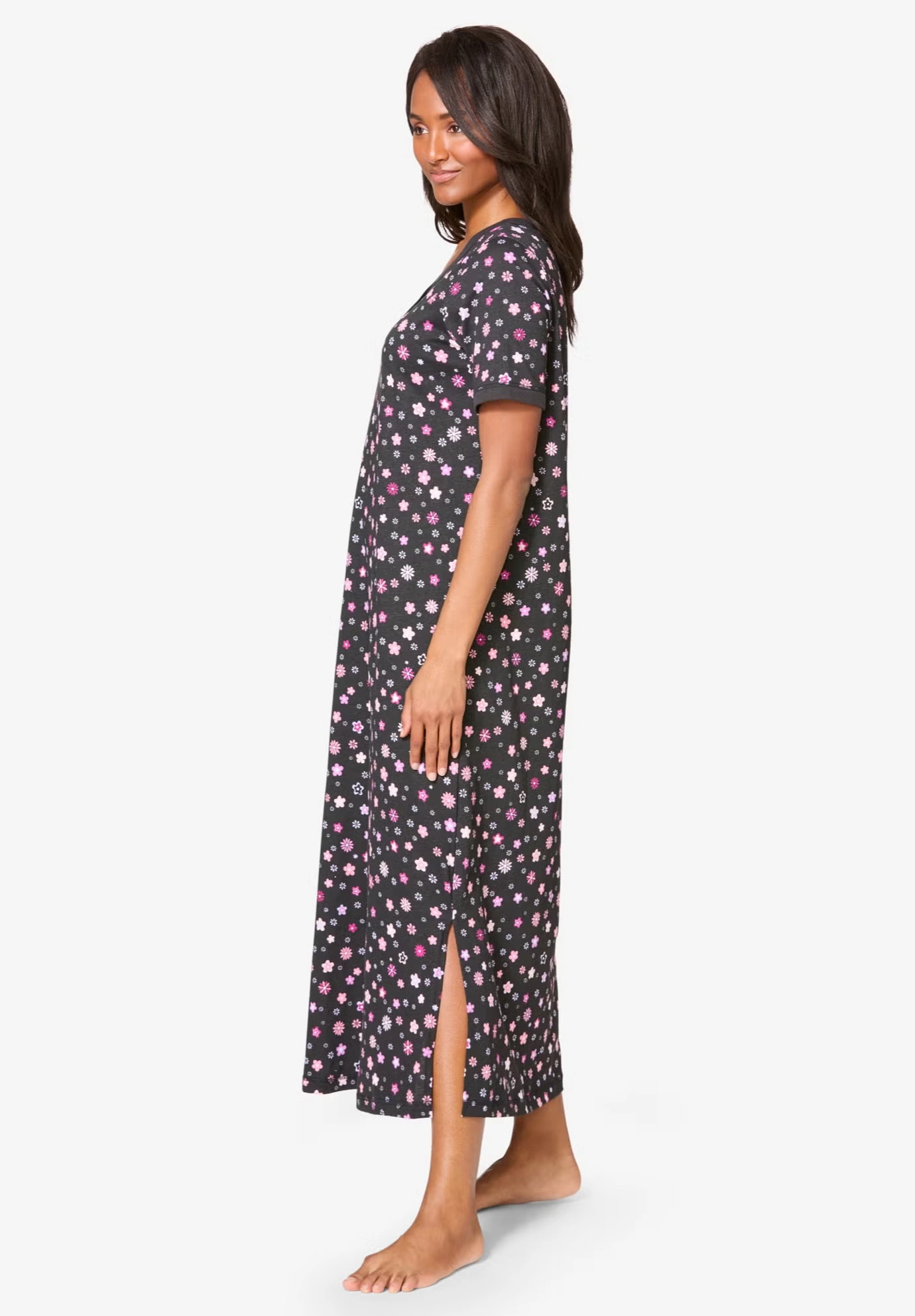 Long Henley Sleepshirt 3 Long Henley Sleepshirt