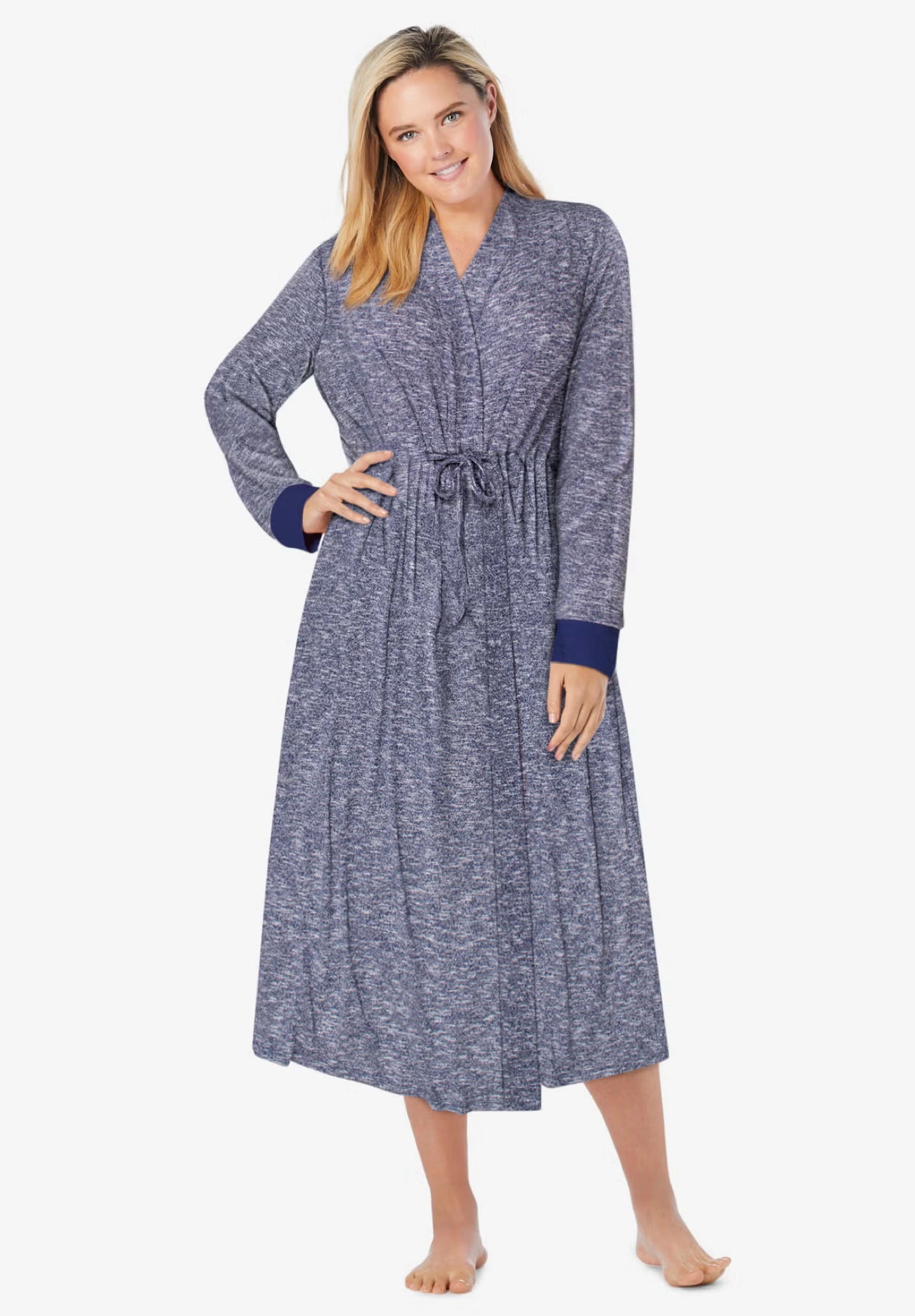 Marled Long Duster Robe