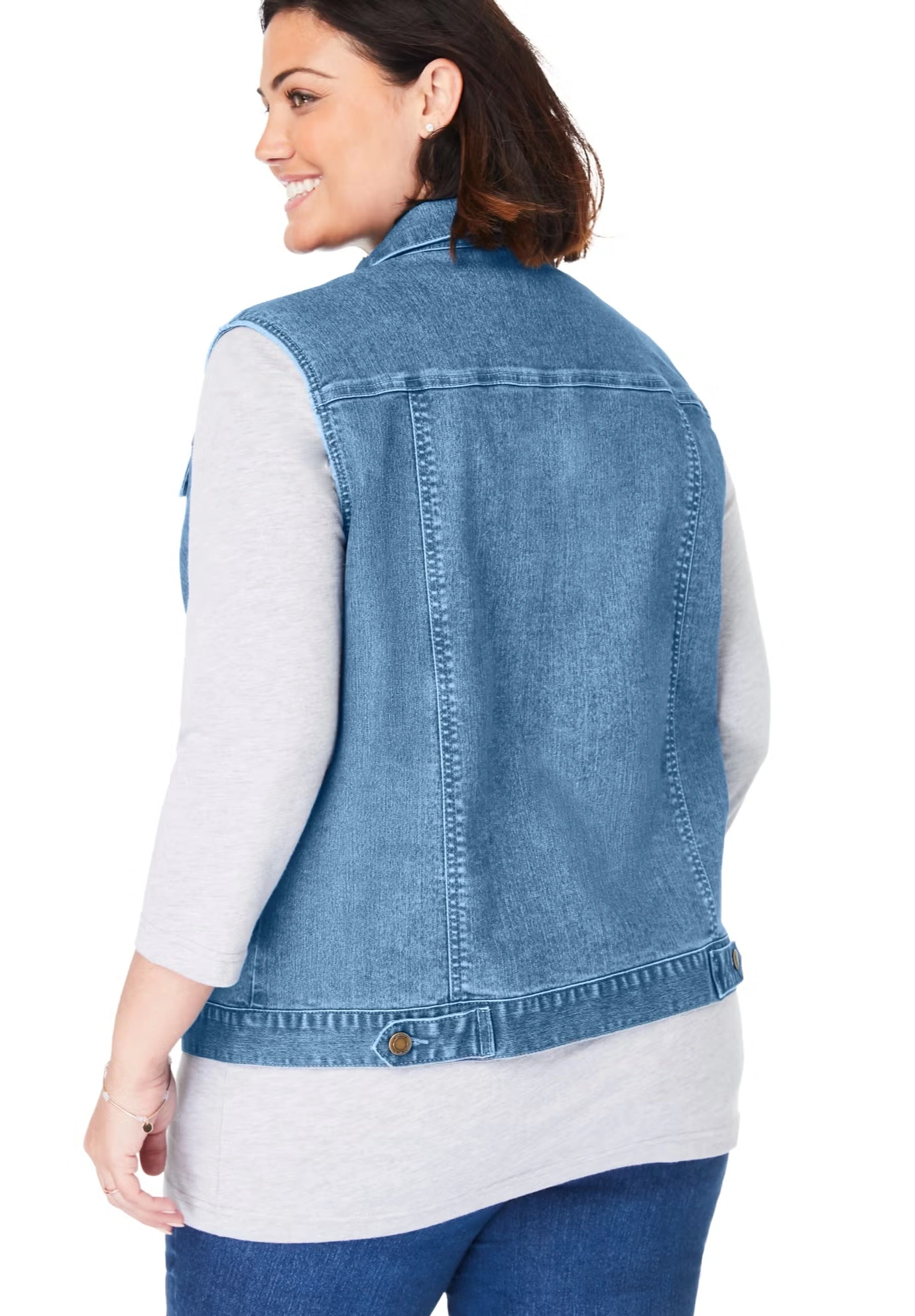 Stretch Denim Vest