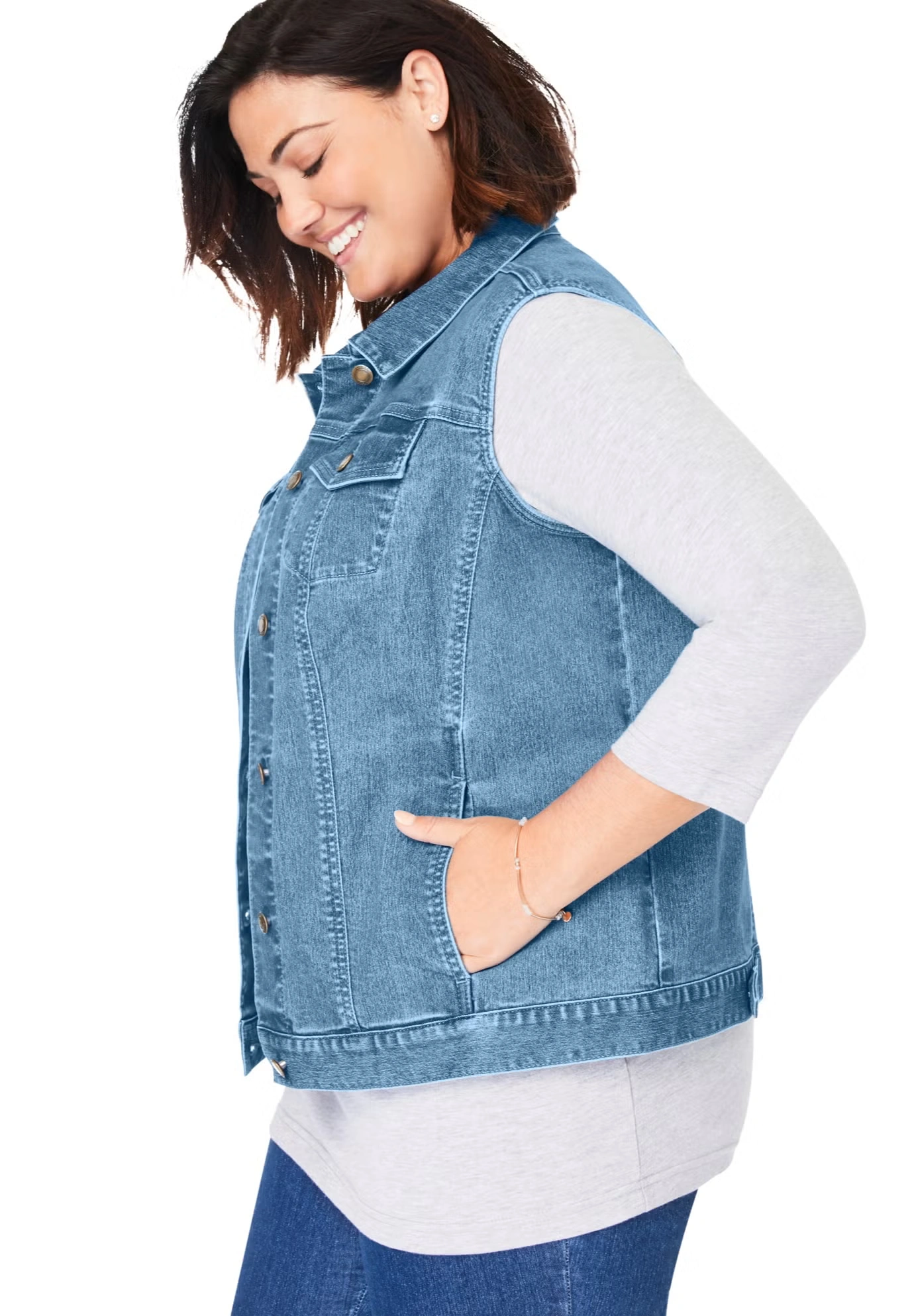 Stretch Denim Vest