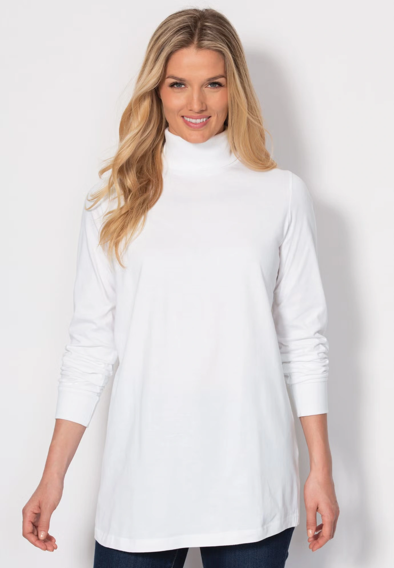 Perfect Long-Sleeve Turtleneck Tee
