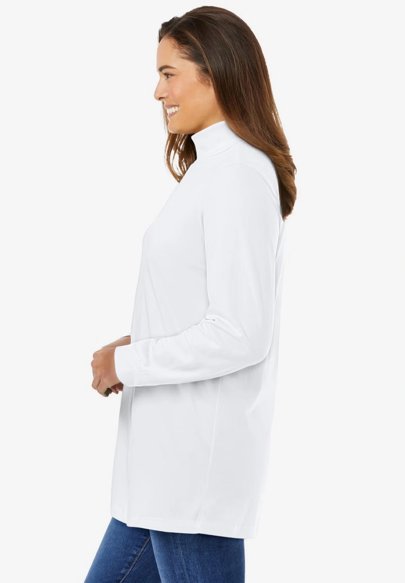 Perfect Long-Sleeve Turtleneck Tee