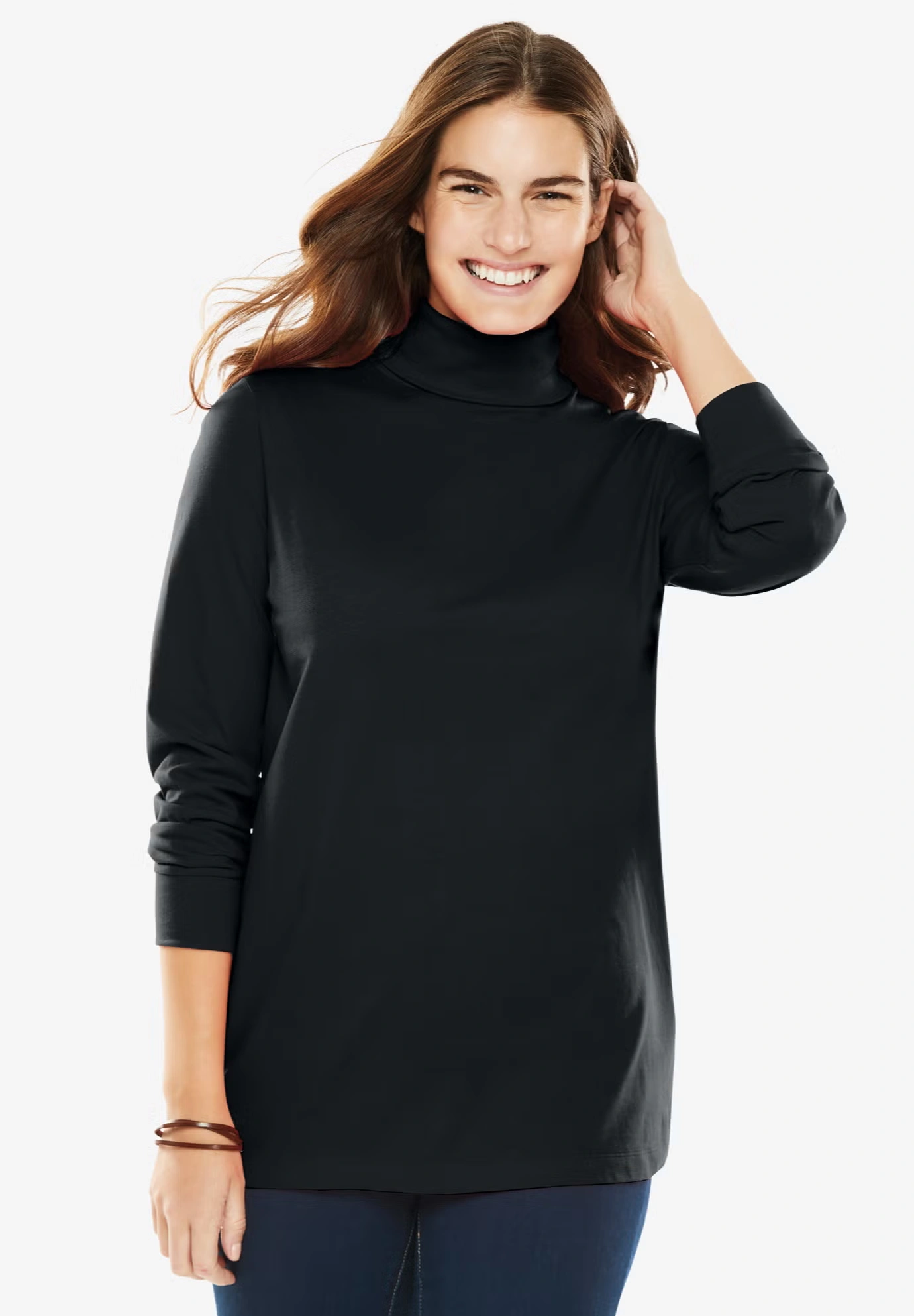 Perfect Long-Sleeve Turtleneck Tee