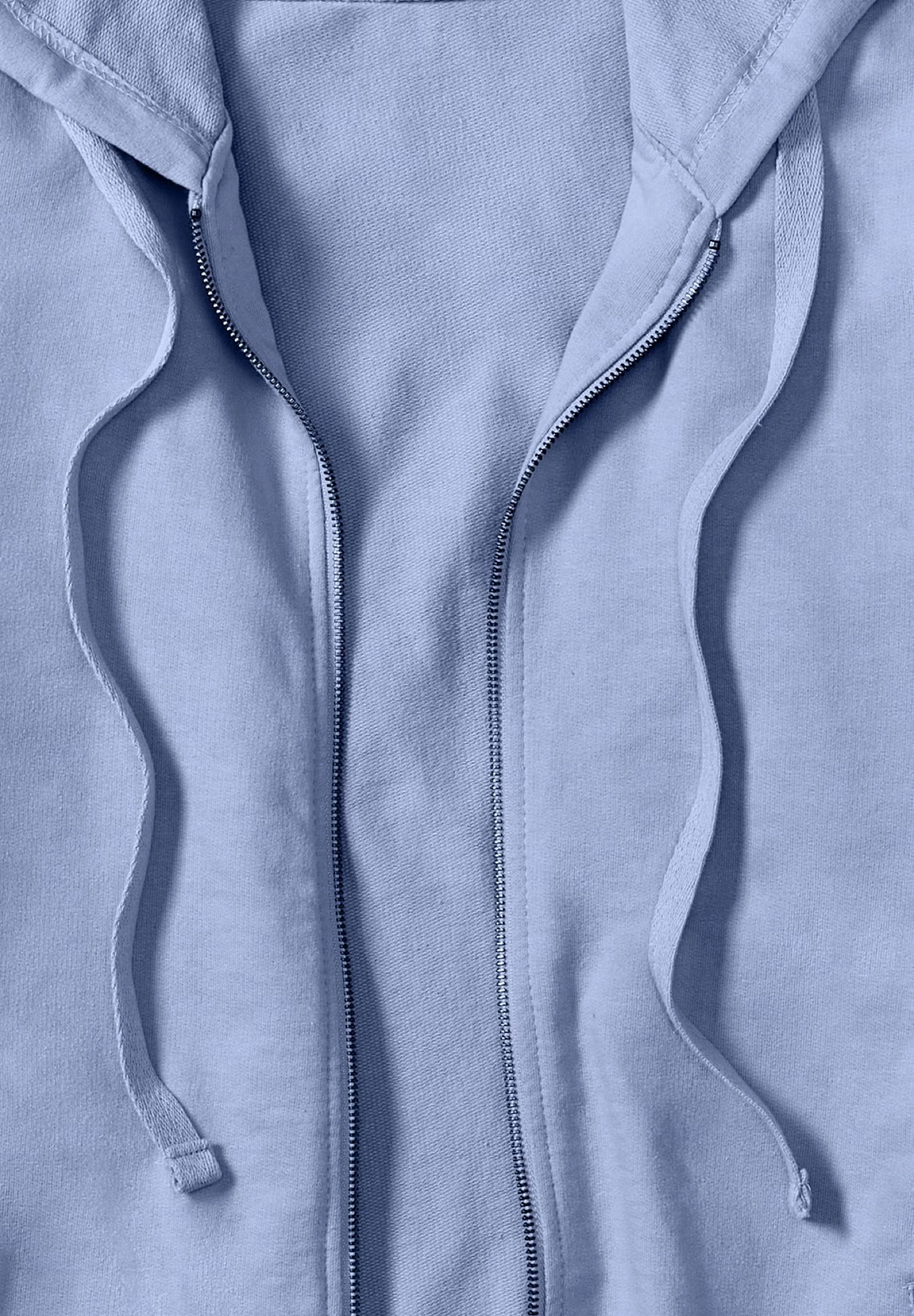 French Terry Long Zip Front Hoodie 4 French Terry Long Zip Front Hoodie