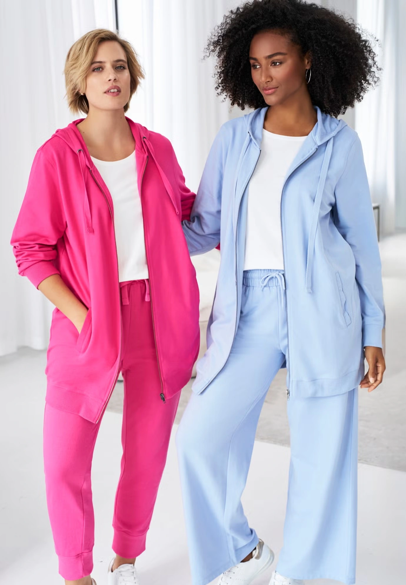 French Terry Long Zip Front Hoodie 5 French Terry Long Zip Front Hoodie