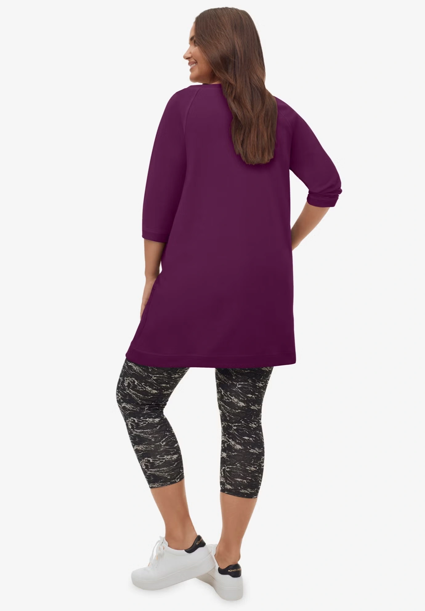 French Terry Zip Pocket Tunic