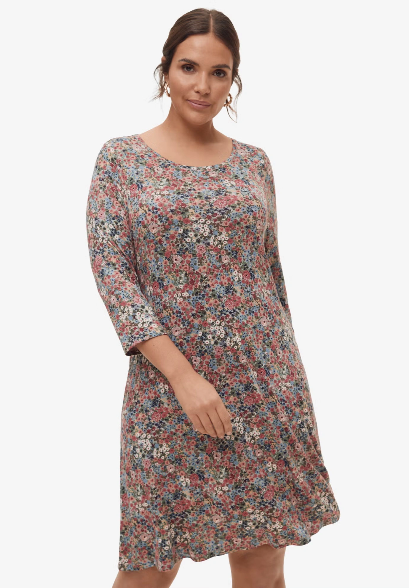 Madison Knit Three-Quarter Sleeve Dress