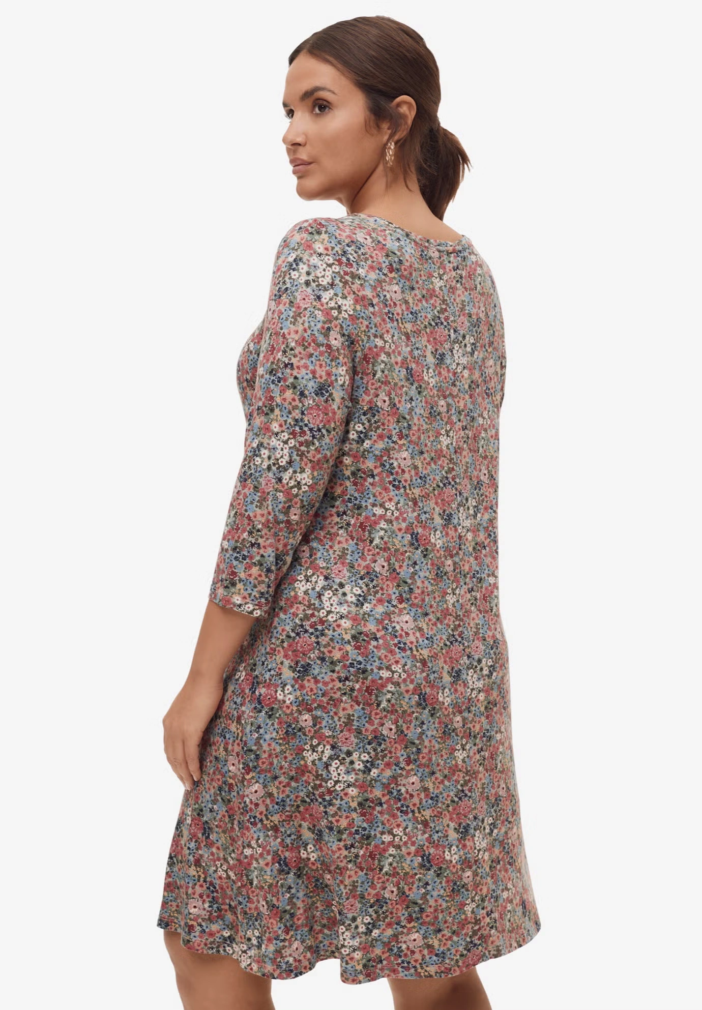 Madison Knit Three-Quarter Sleeve Dress