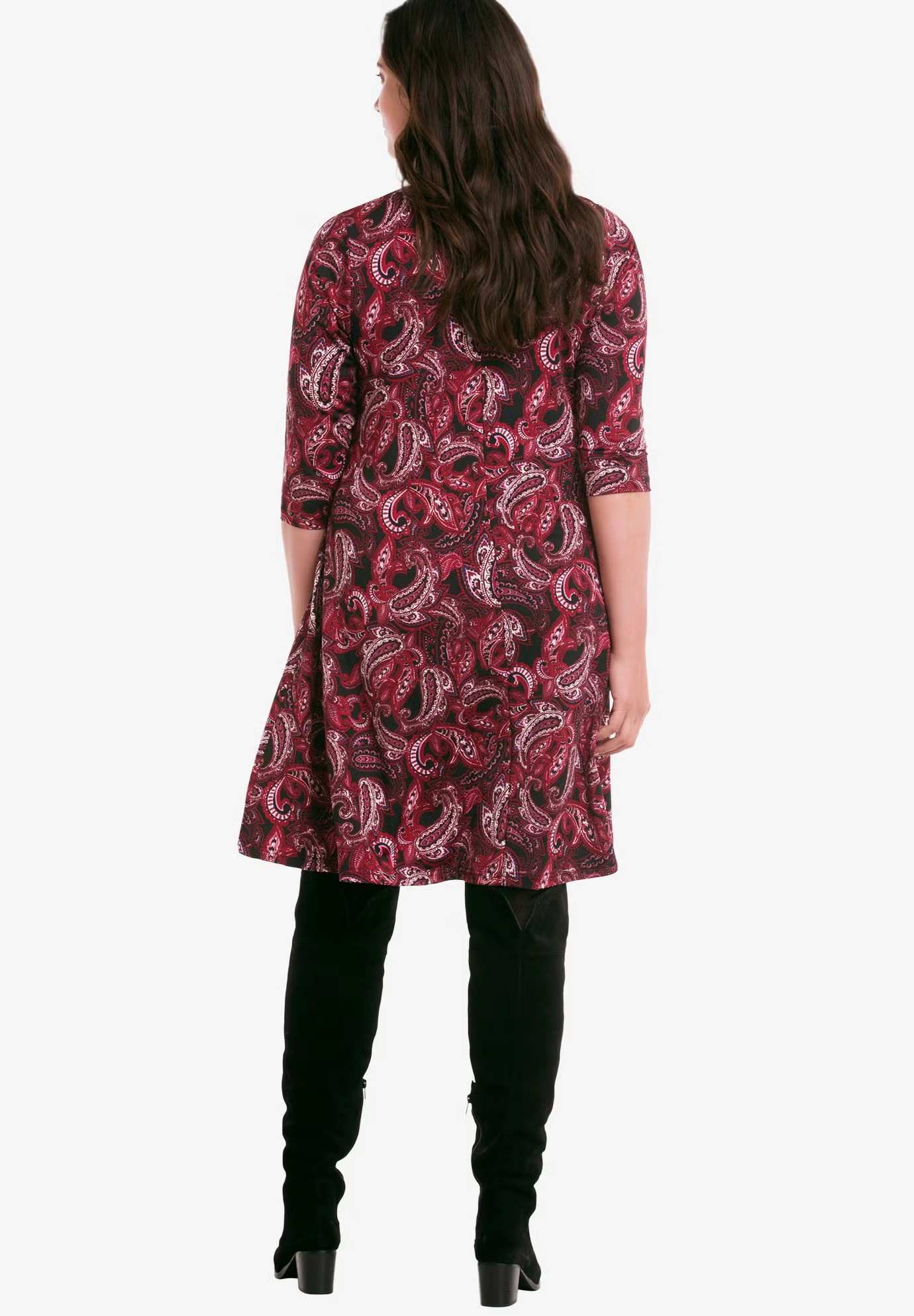 Madison Knit Three-Quarter Sleeve Dress