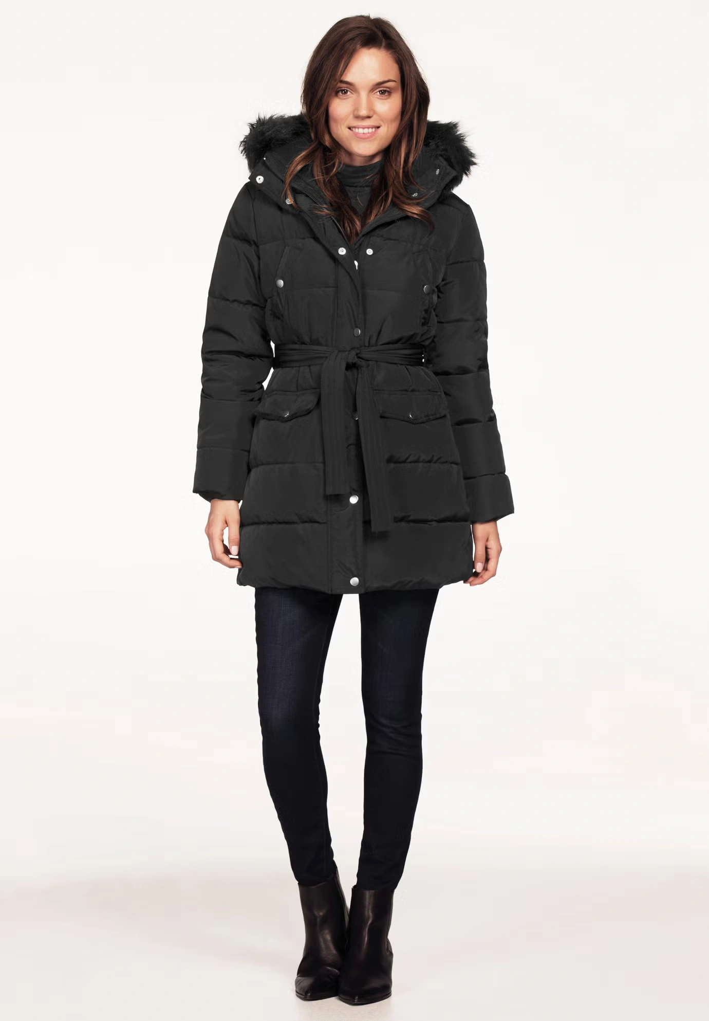 Belted Puffer Coat