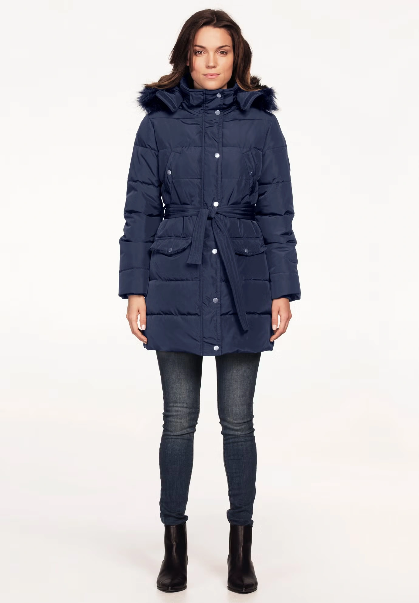 Belted Puffer Coat