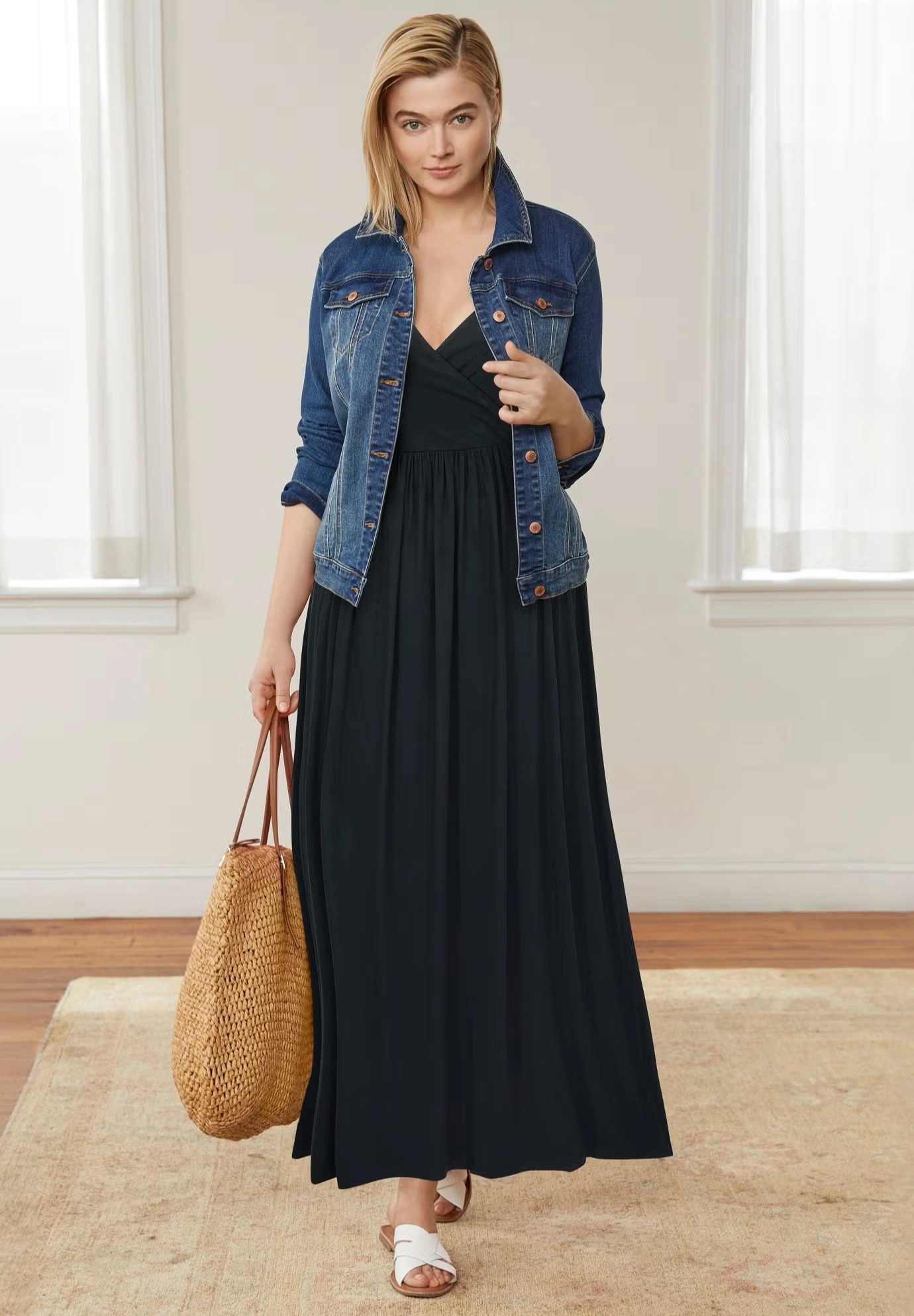 Knit Surplice Maxi Dress 3 Knit Surplice Maxi Dress