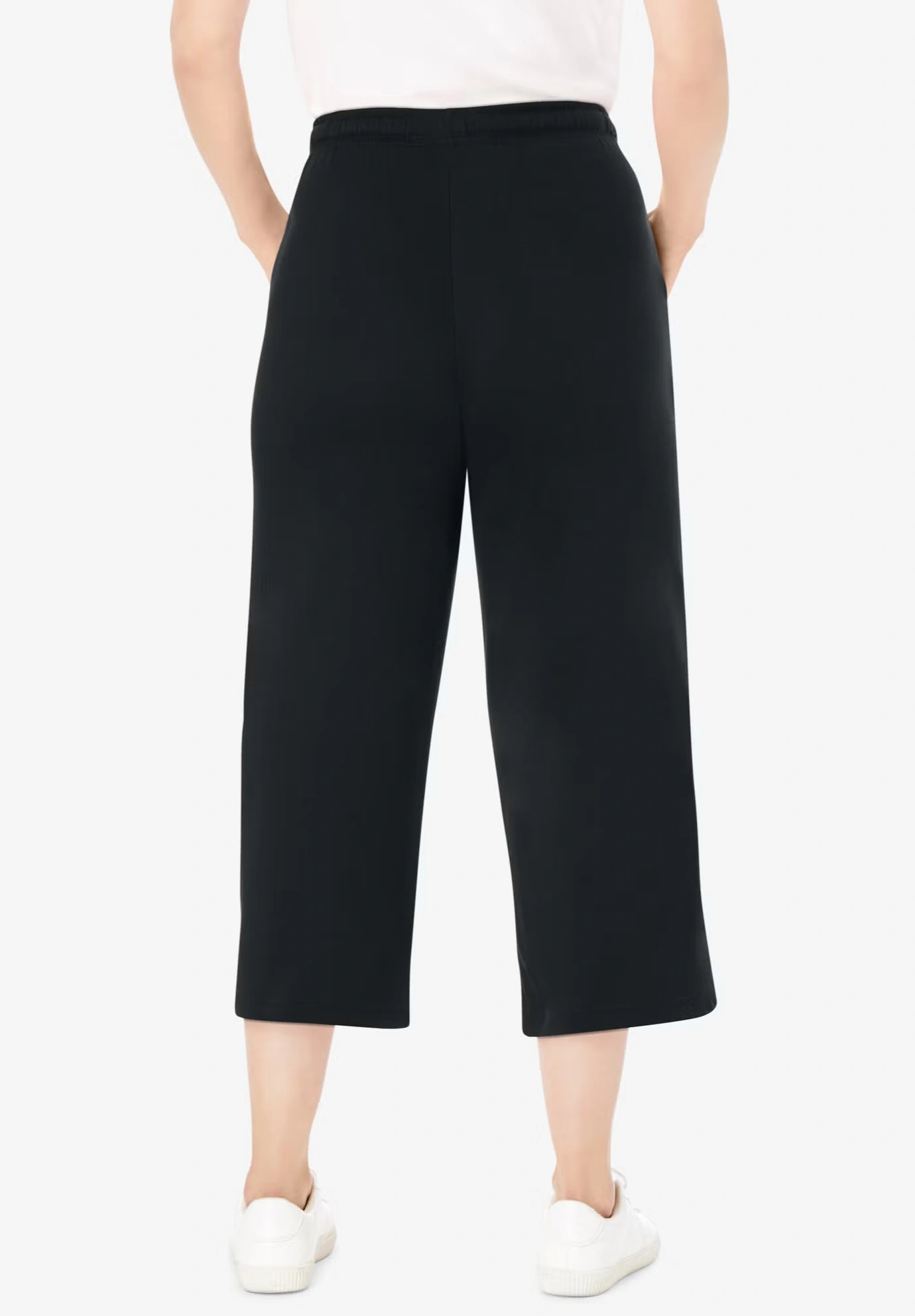 Sport-Knit Pull-On Capri Pants