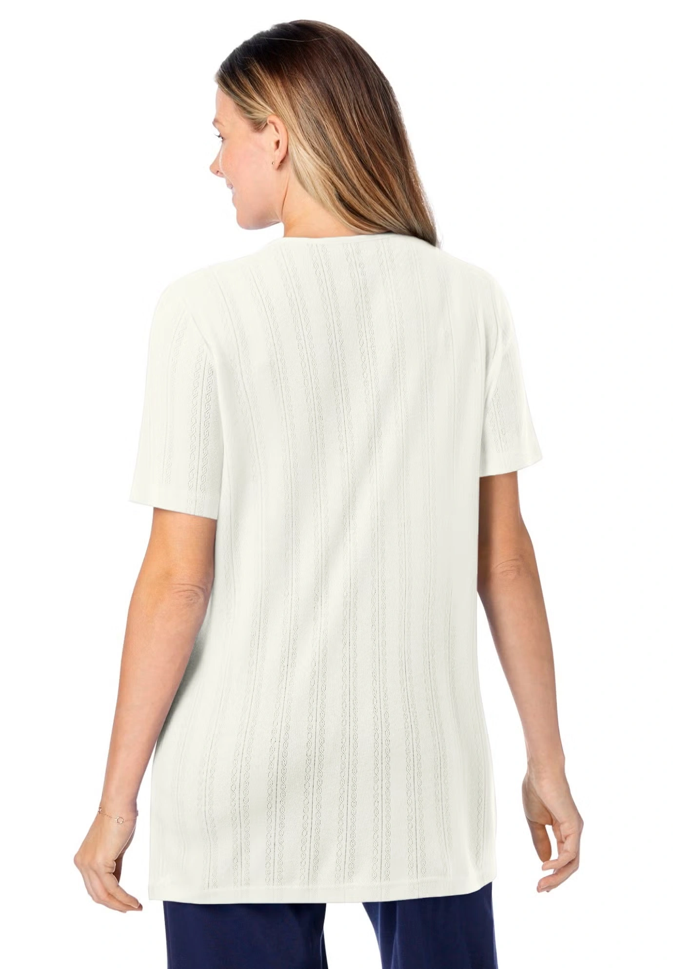 7-Day Embroidered Pointelle Tunic