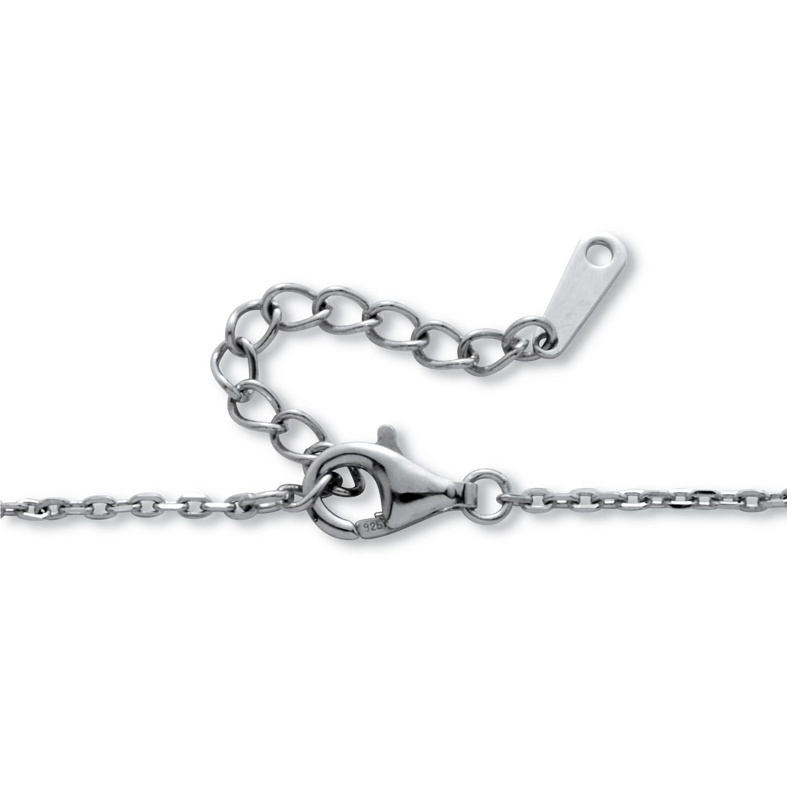 Silver Cross Charm Bangle Bracelet