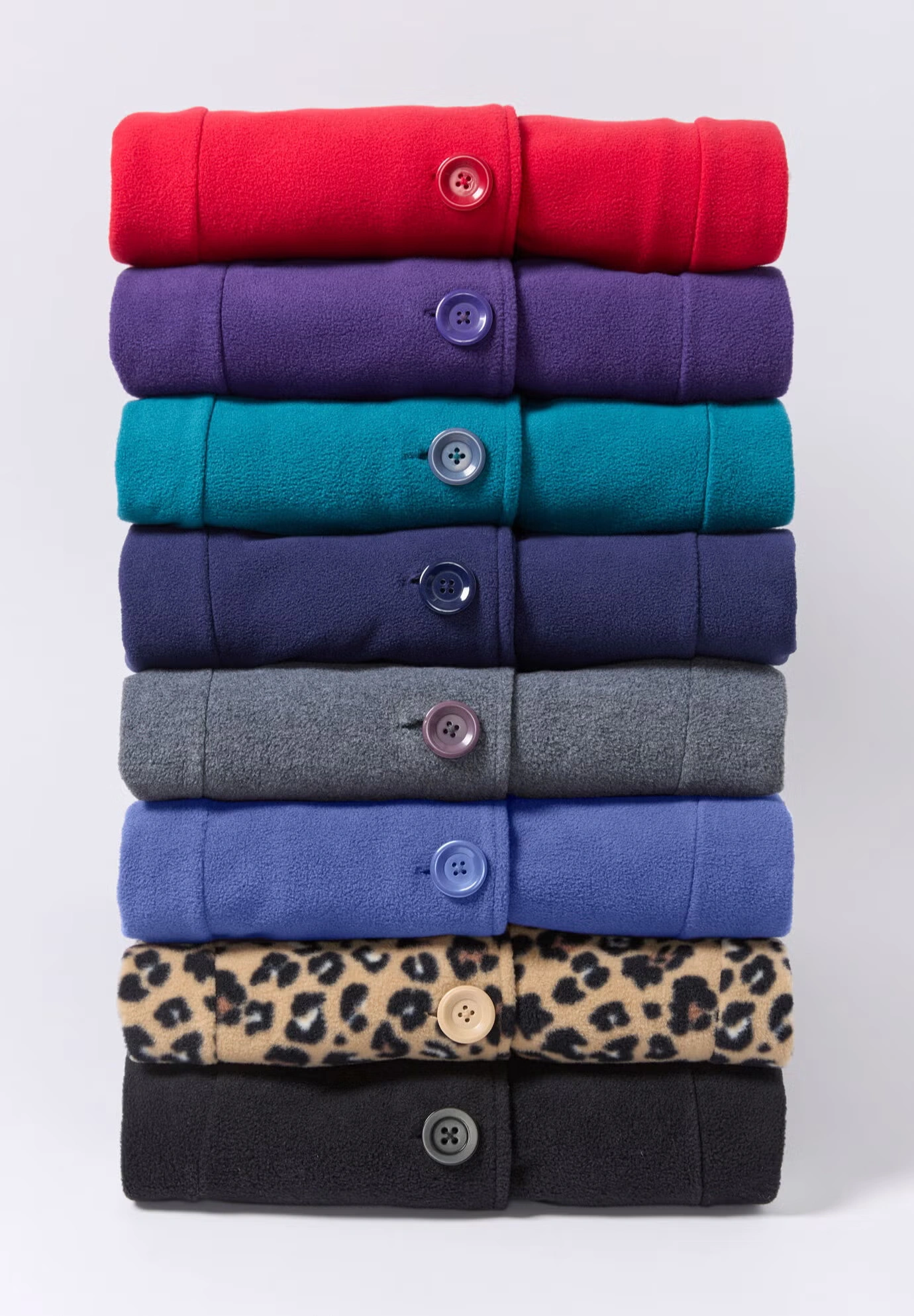 Plus Size Button Up Fleece Jacket 4 Plus Size Button Up Fleece Jacket