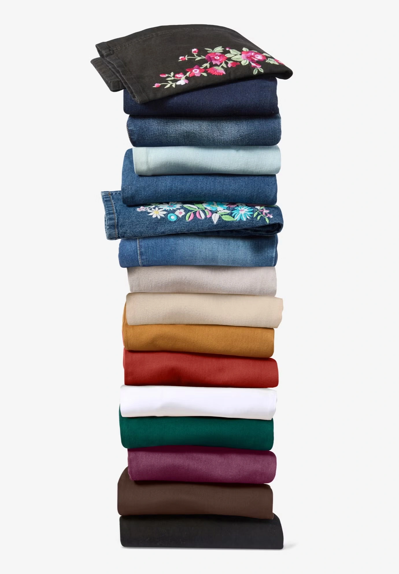 Stretch Denim Five-Pocket Bootcut Jeans 3 Stretch Denim Five-Pocket Bootcut Jeans