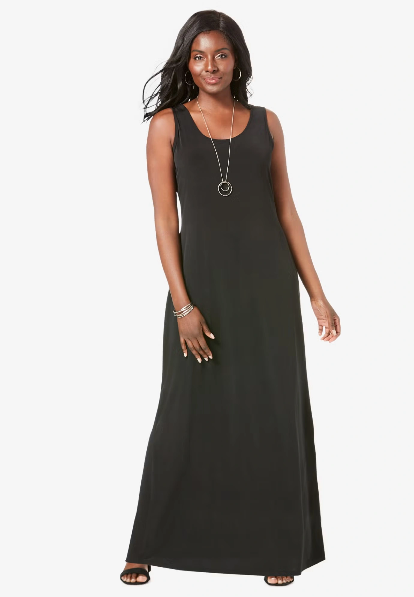 Stretch Knit Tank Maxi Dress