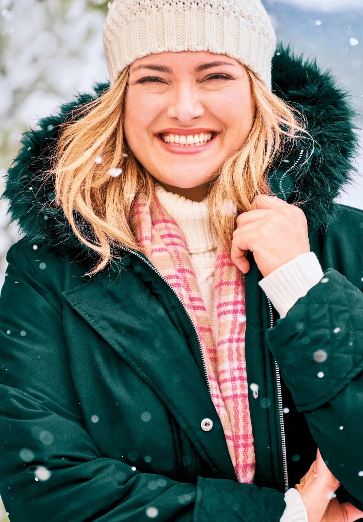 Faux Fur Down Parka Coat 4 Faux Fur Down Parka Coat