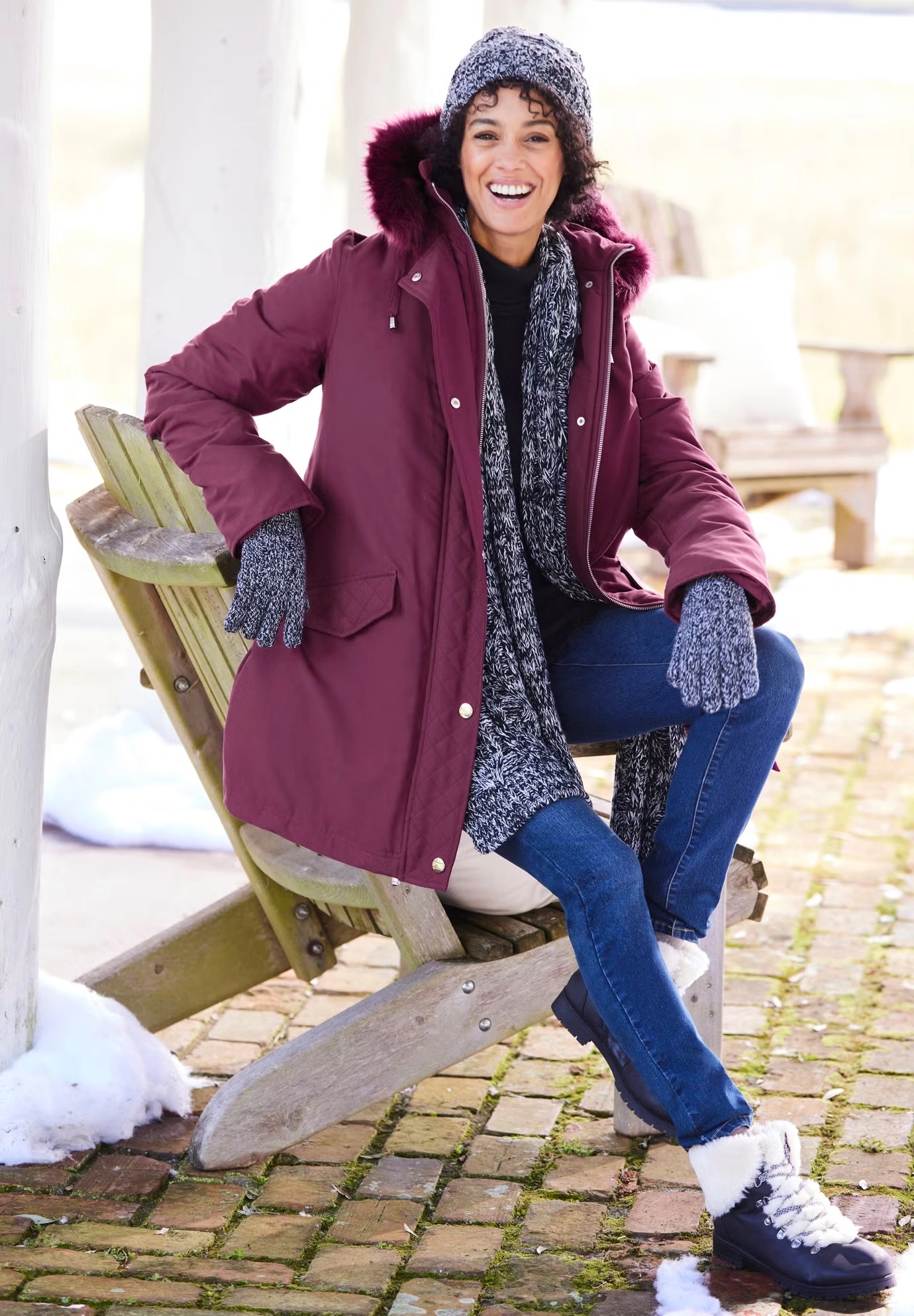 Faux Fur Down Parka Coat 5 Faux Fur Down Parka Coat