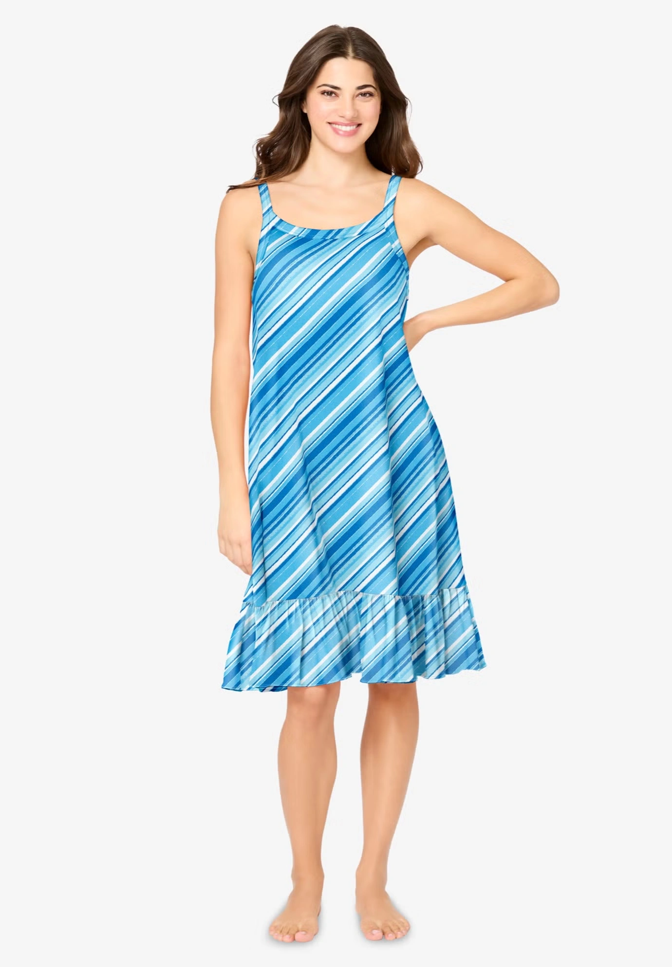 Sleeveless Knit Chemise Sleepshirt