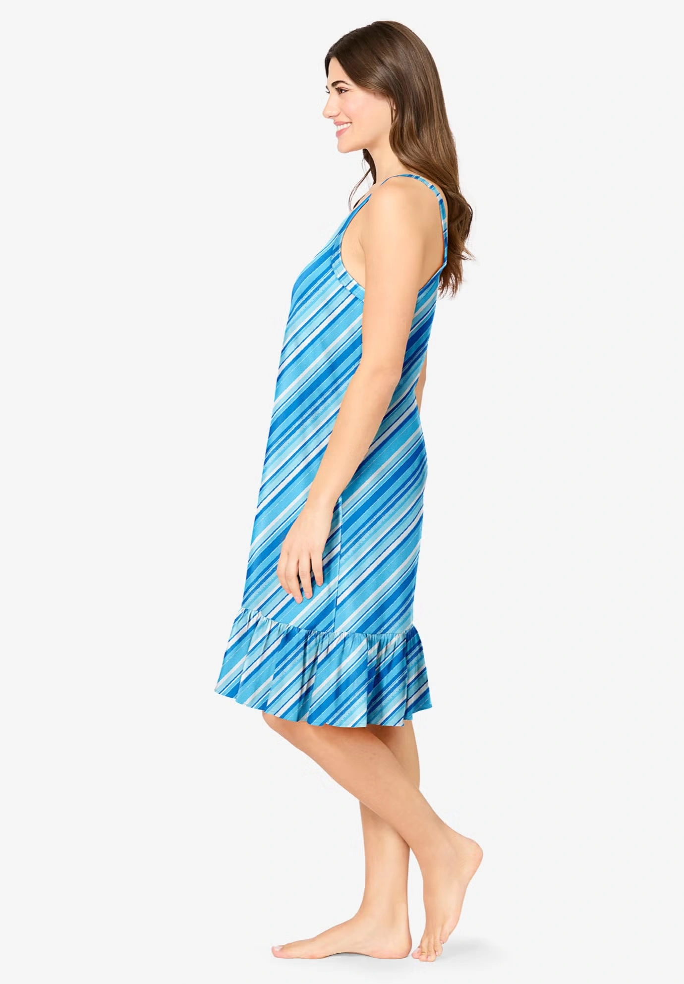 Sleeveless Knit Chemise Sleepshirt