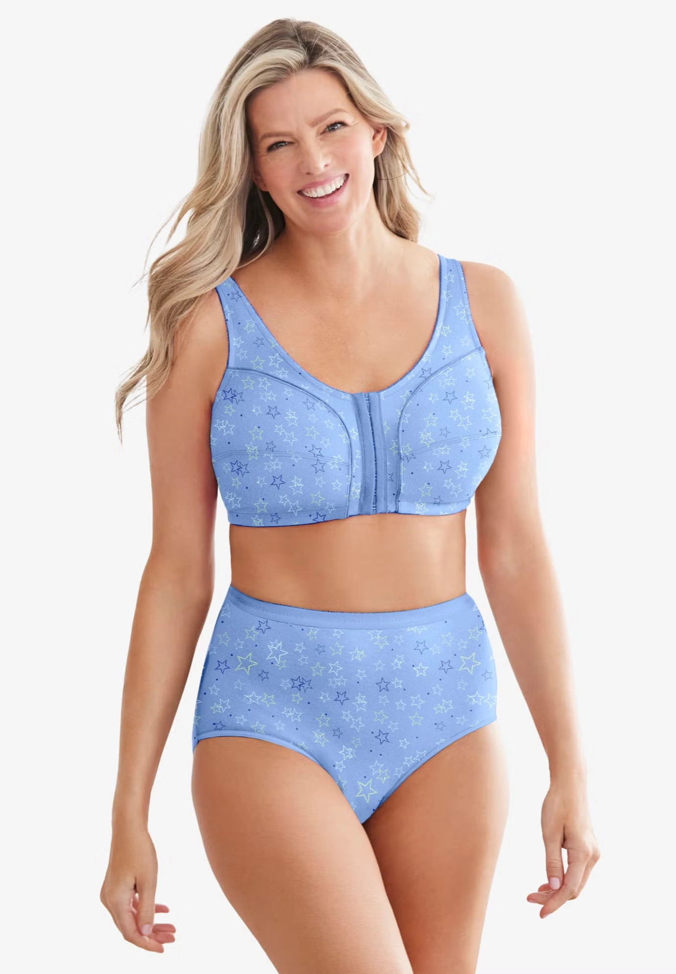 Cotton Front-Close Wireless Bra 6 Cotton Front-Close Wireless Bra