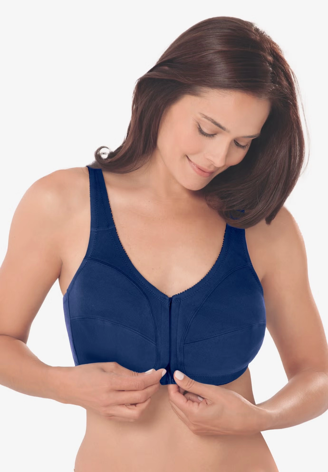 Cotton Front-Close Wireless Bra 8 Cotton Front-Close Wireless Bra