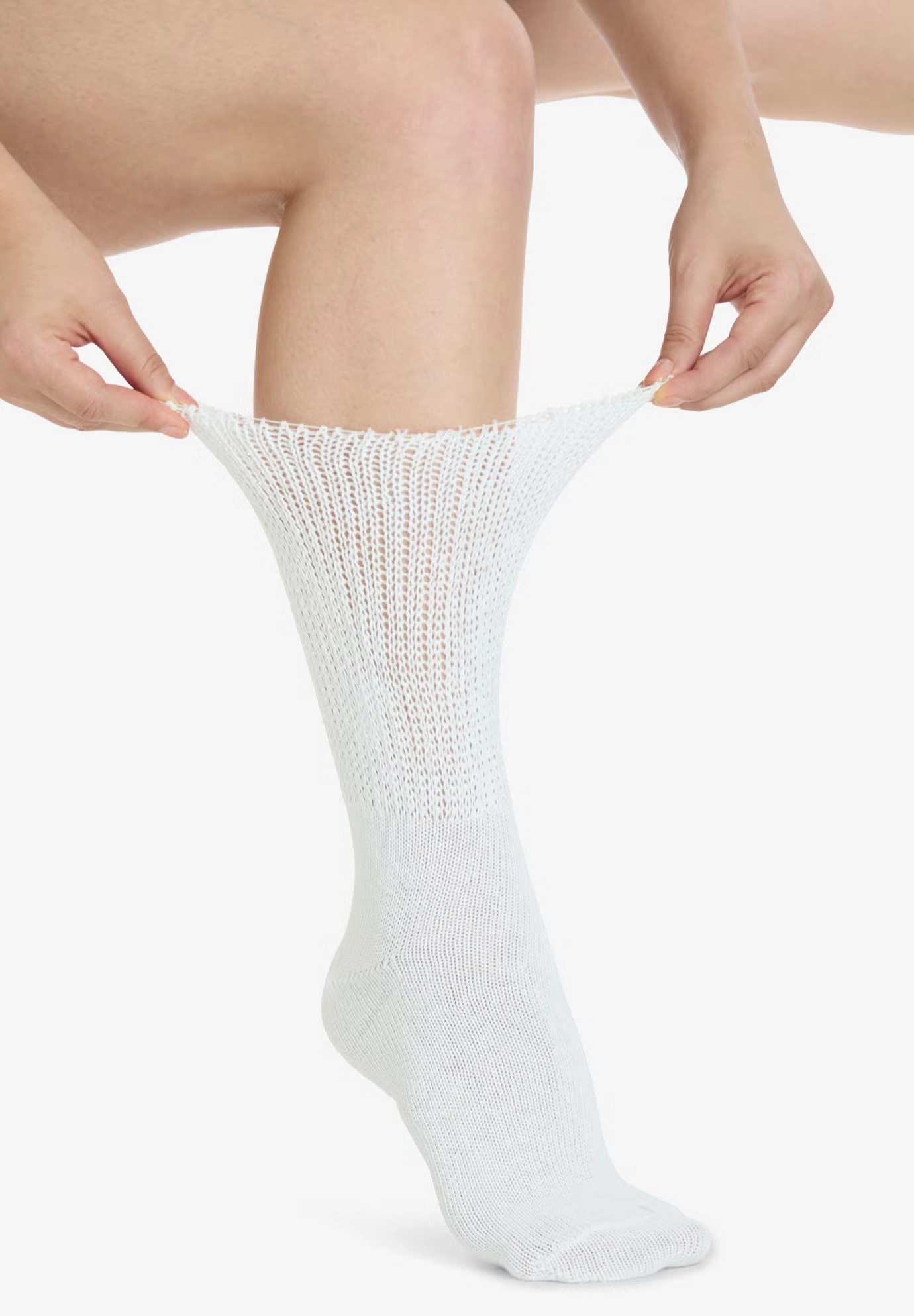 2-Pack Open Weave Extra Wide Socks