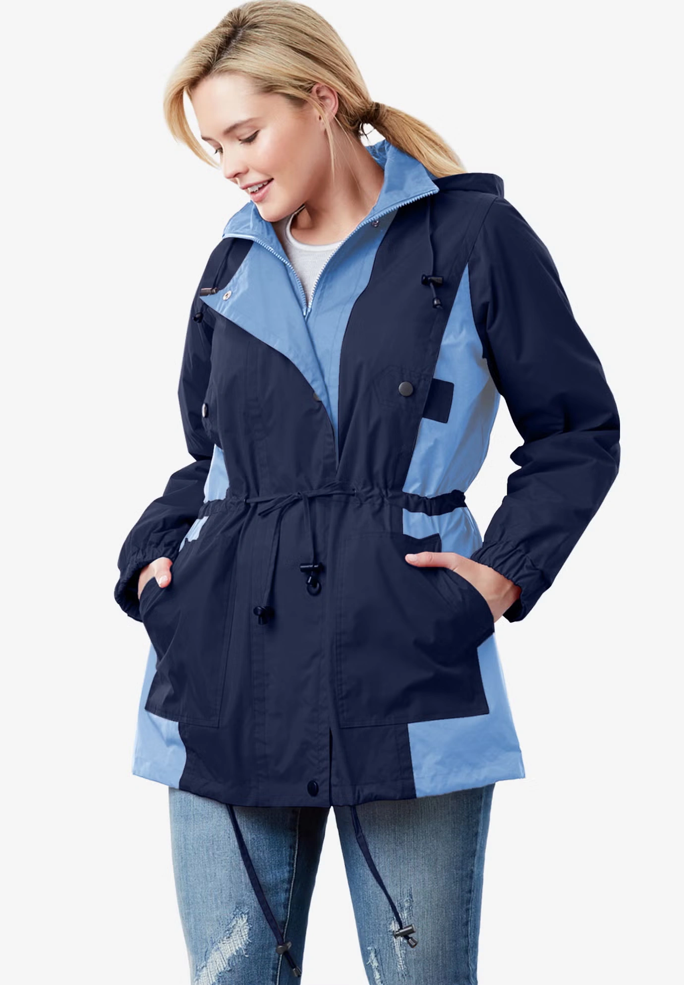 Colorblocked Taslon® Anorak 6 Colorblocked Taslon® Anorak