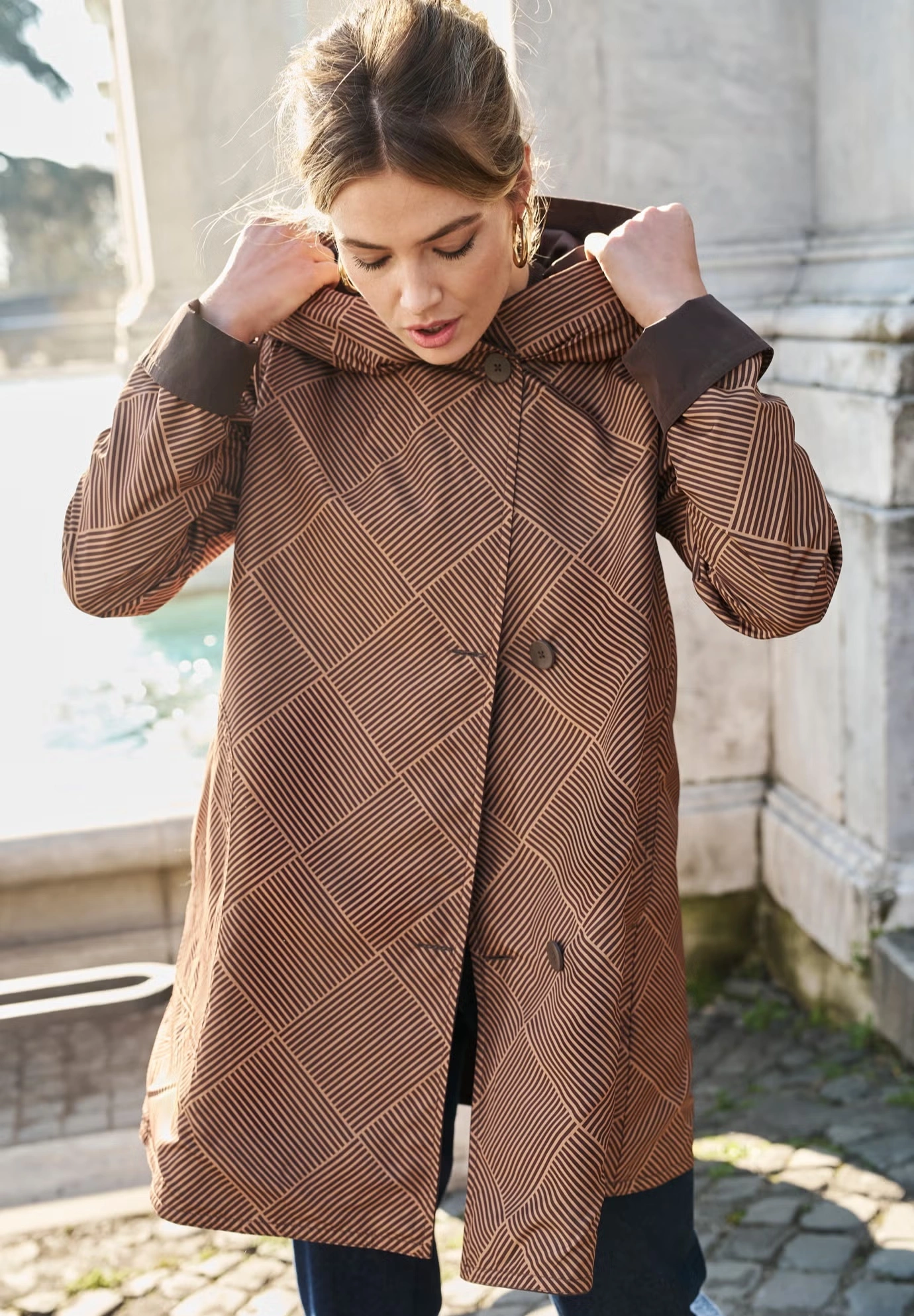 Reversible A-Line Raincoat 3 Reversible A-Line Raincoat