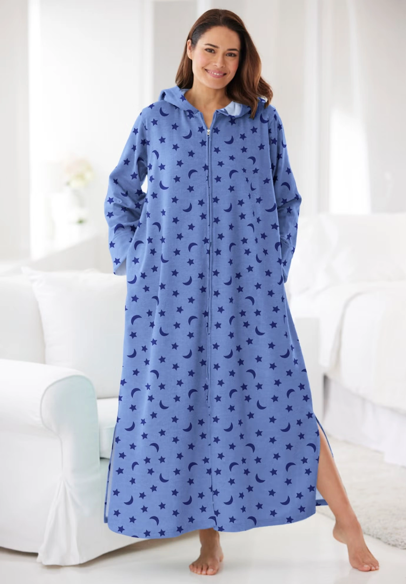 Long Hooded Fleece Sweatshirt Robe 6 Long Hooded Fleece Sweatshirt Robe