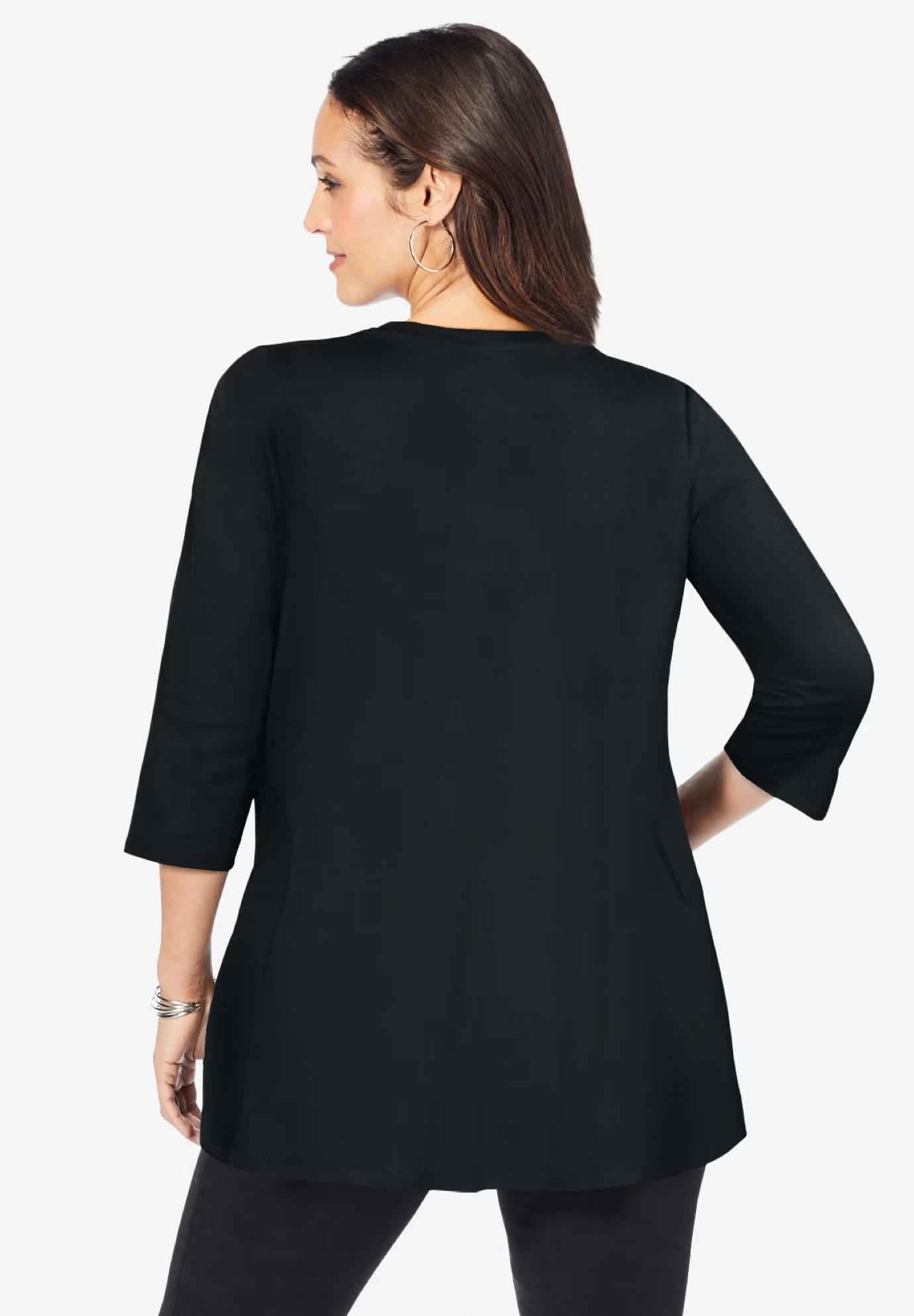 Stretch Knit Swing Tunic